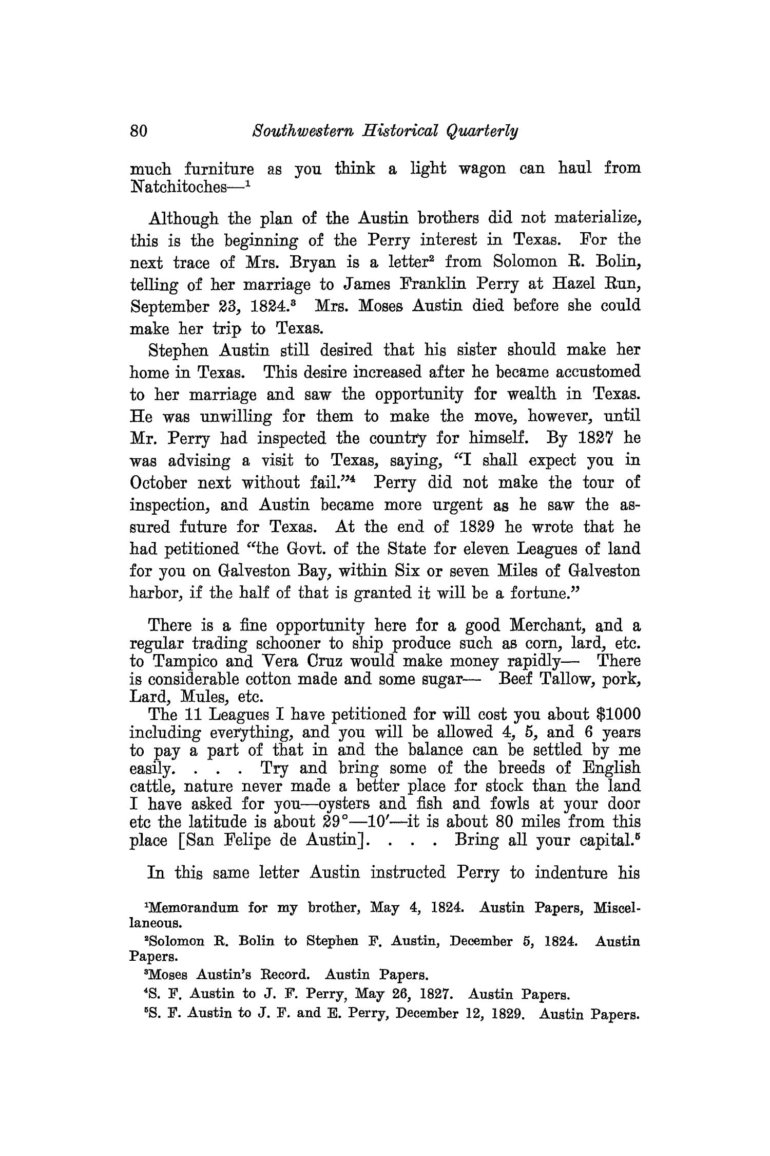 The Southwestern Historical Quarterly, Volume 26, July 1922 - April, 1923
                                                
                                                    80
                                                