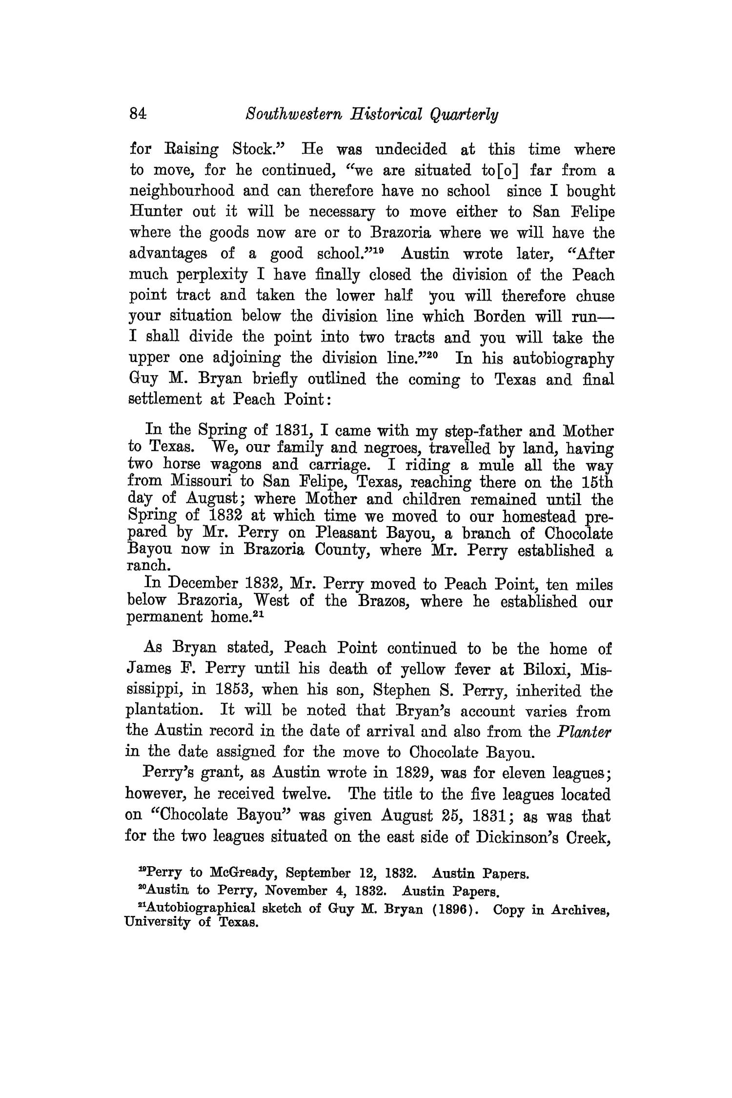 The Southwestern Historical Quarterly, Volume 26, July 1922 - April, 1923
                                                
                                                    84
                                                