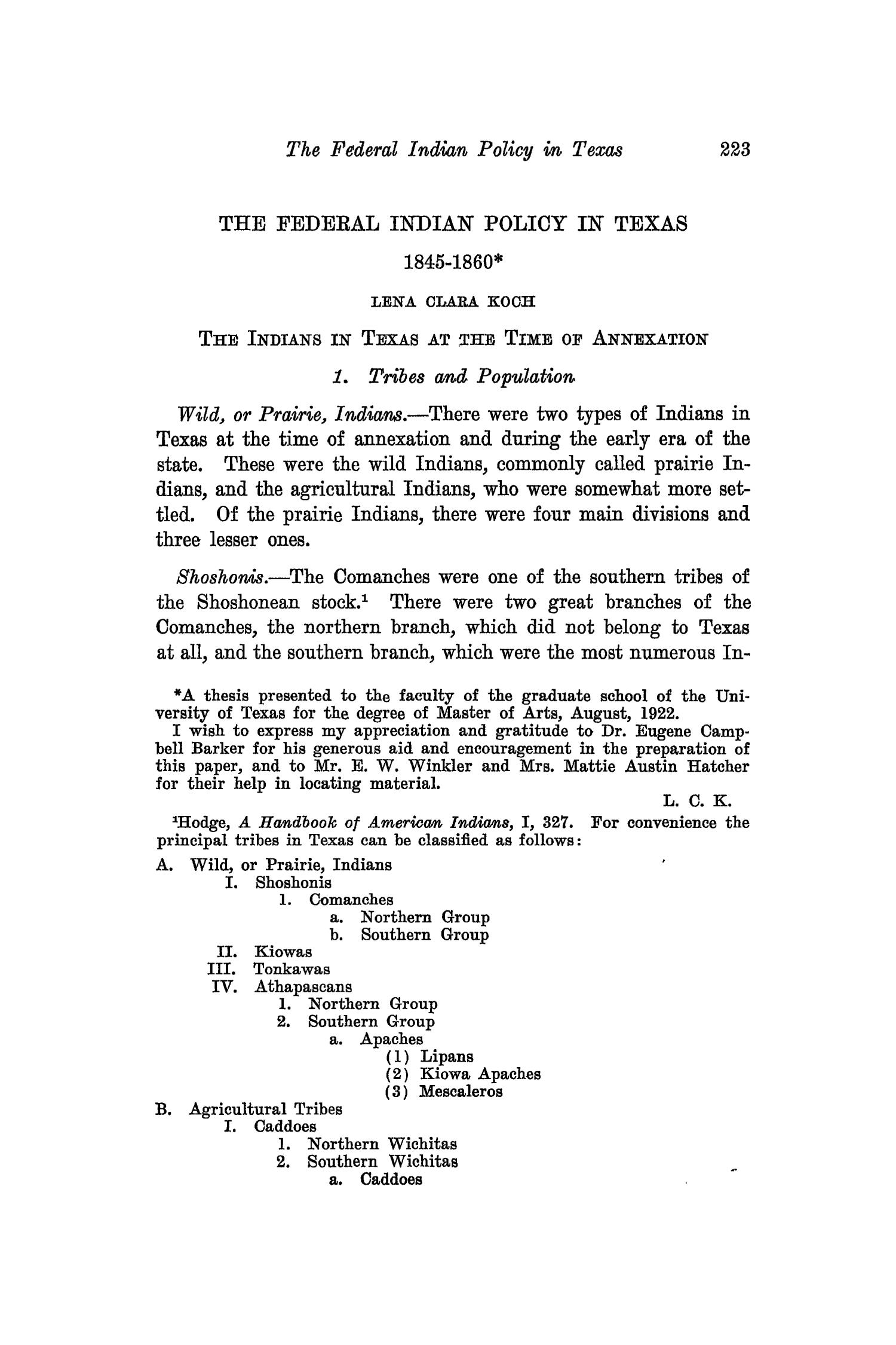 The Southwestern Historical Quarterly, Volume 28, July 1924 - April, 1925
                                                
                                                    223
                                                