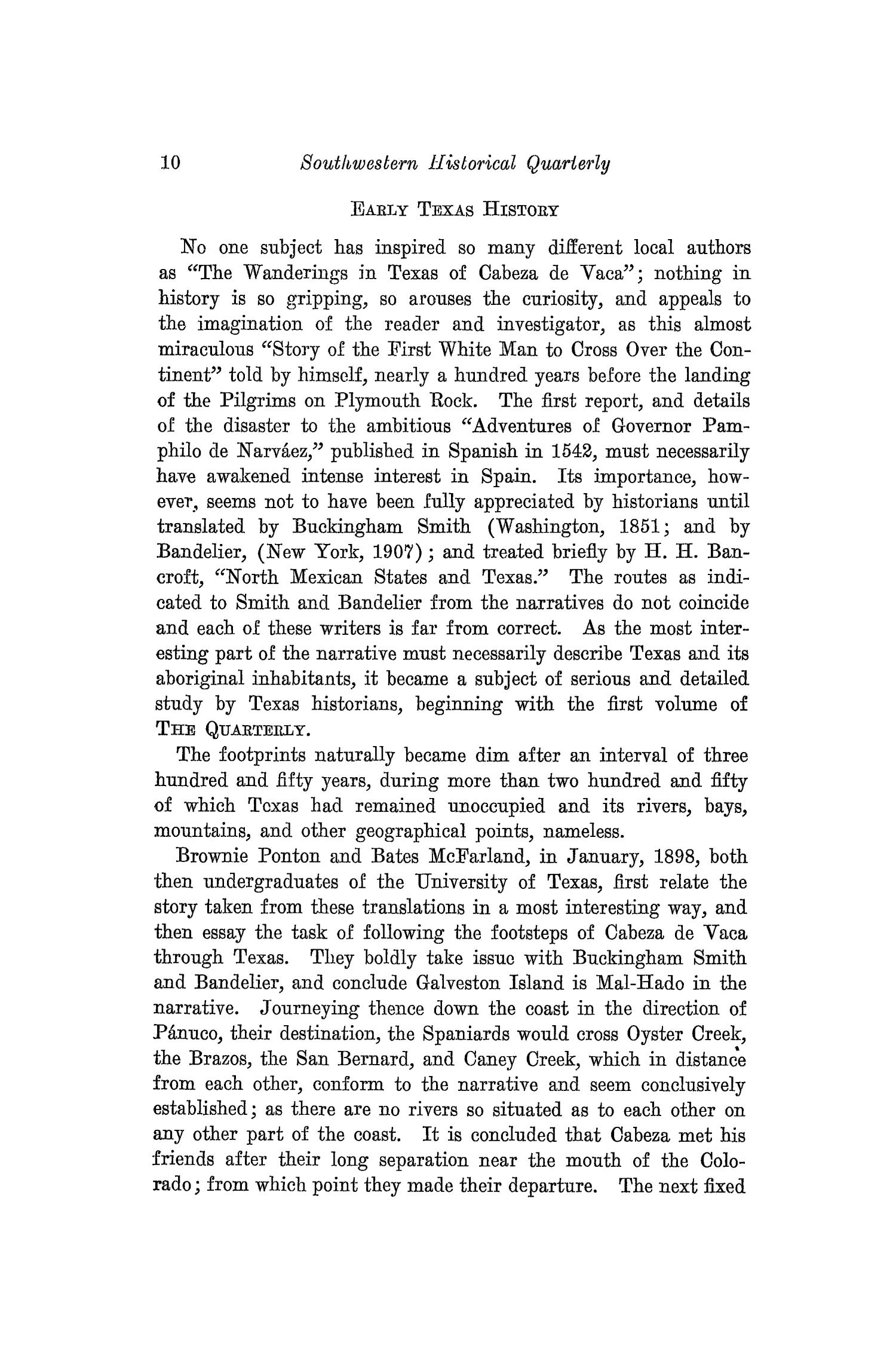 The Southwestern Historical Quarterly, Volume 31, July 1927 - April, 1928
                                                
                                                    10
                                                
