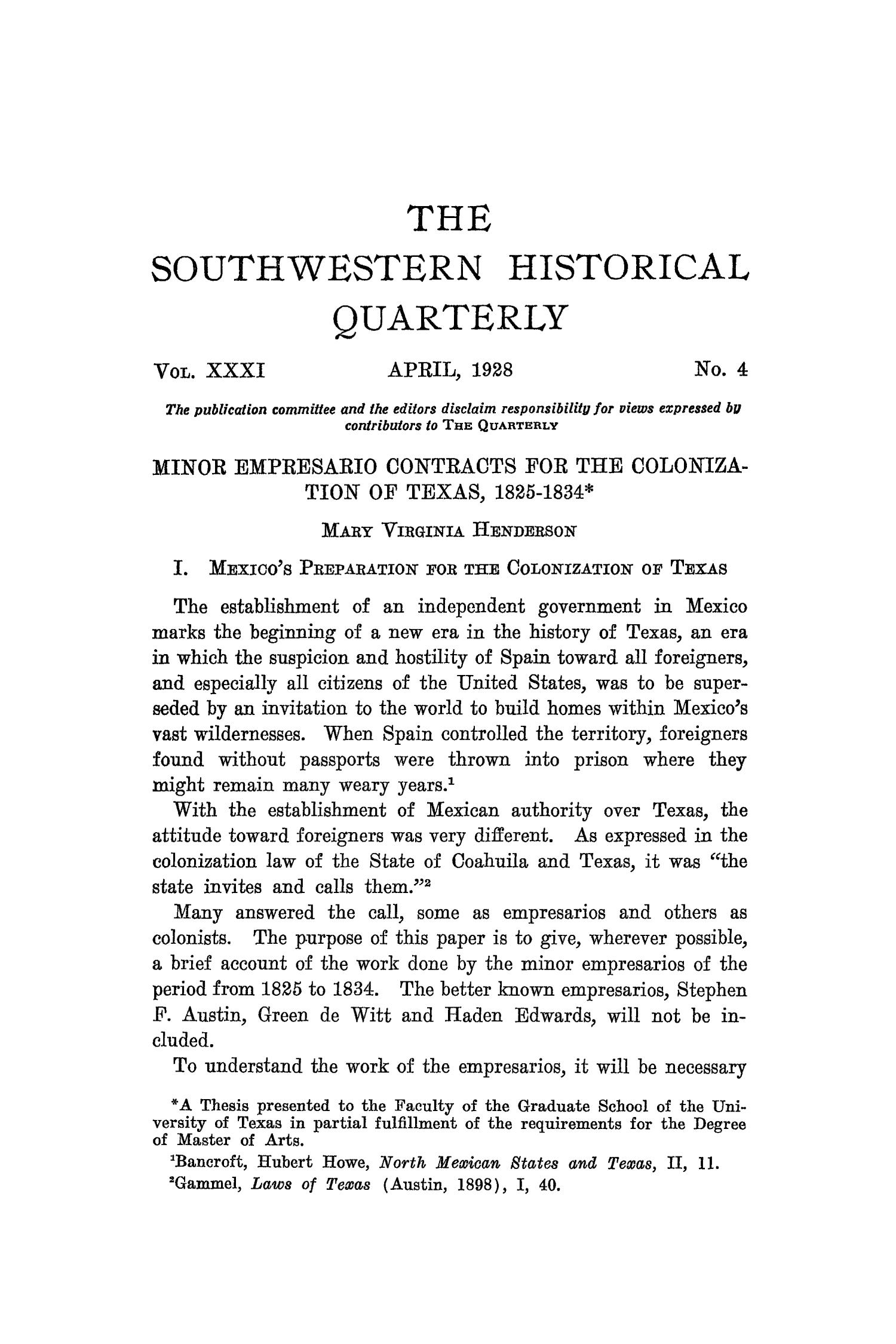 The Southwestern Historical Quarterly, Volume 31, July 1927 - April, 1928
                                                
                                                    295
                                                