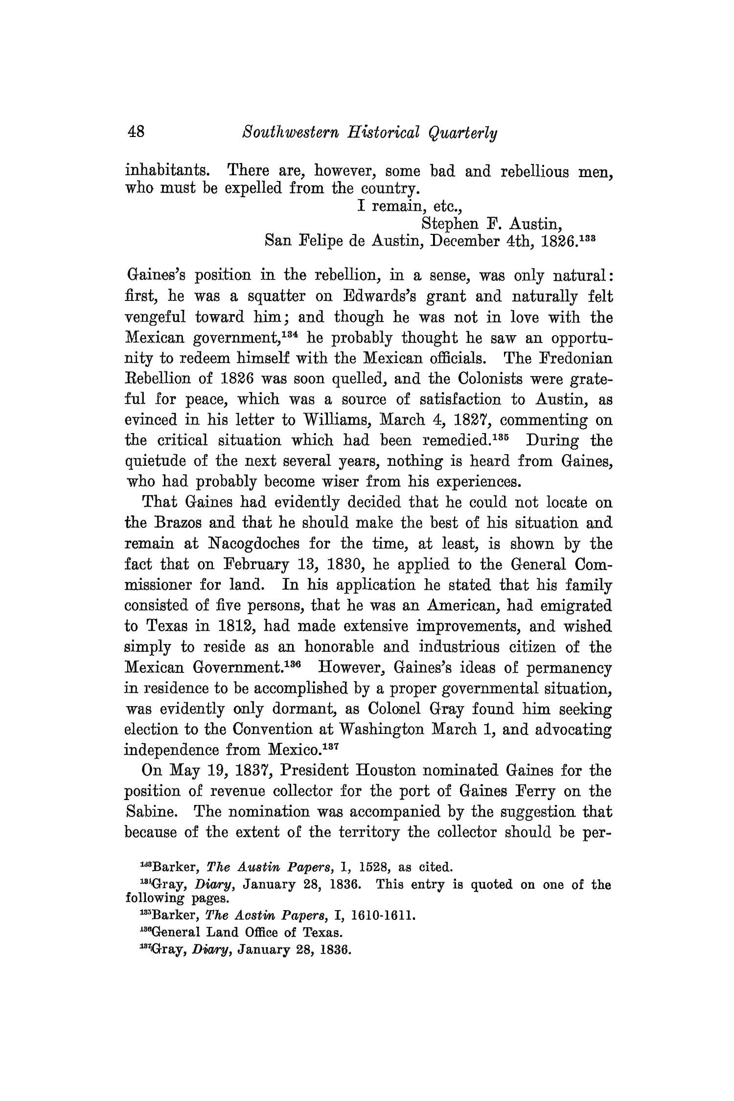 The Southwestern Historical Quarterly, Volume 31, July 1927 - April, 1928
                                                
                                                    48
                                                
