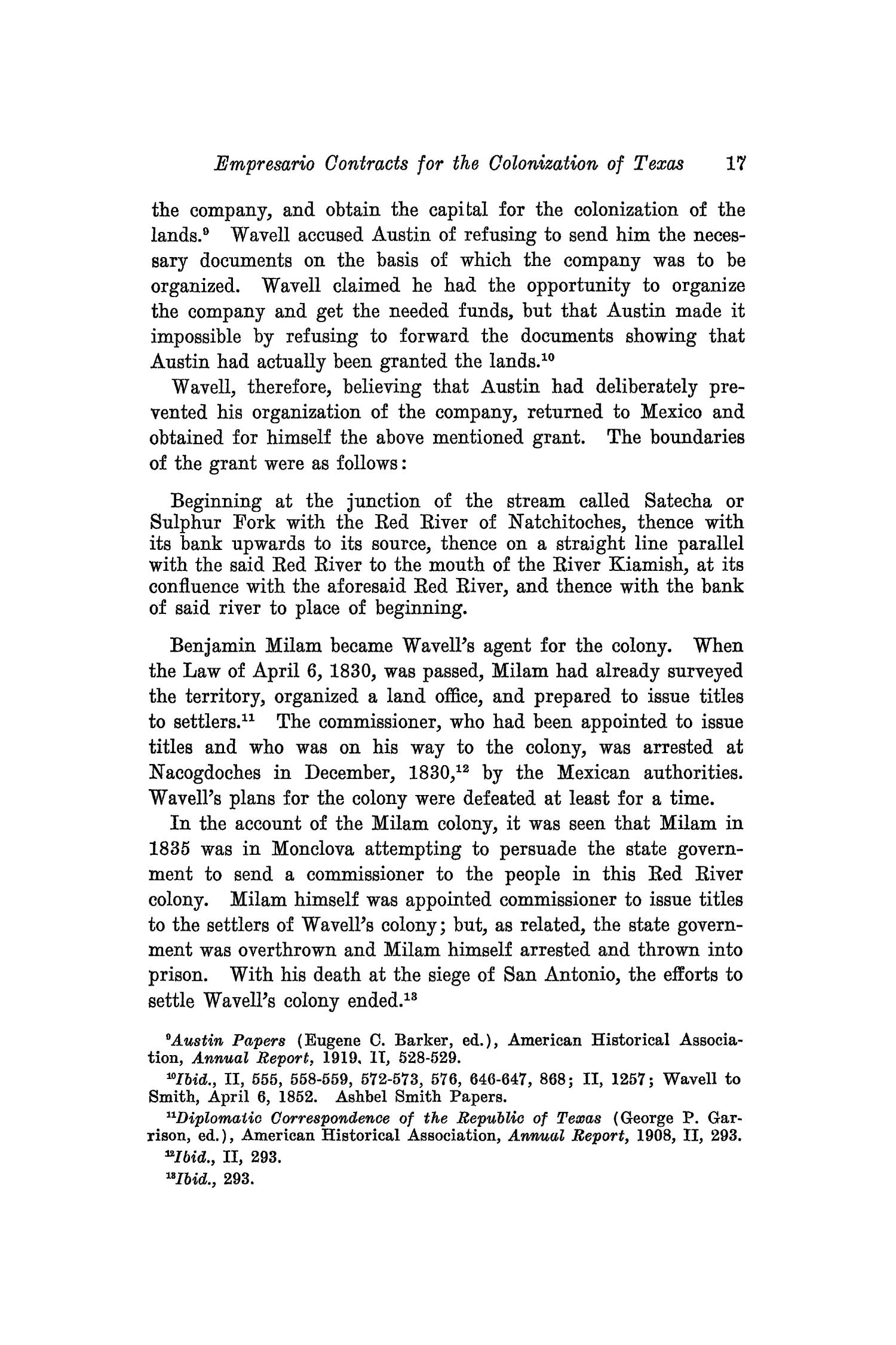 The Southwestern Historical Quarterly, Volume 32, July 1928 - April, 1929
                                                
                                                    17
                                                