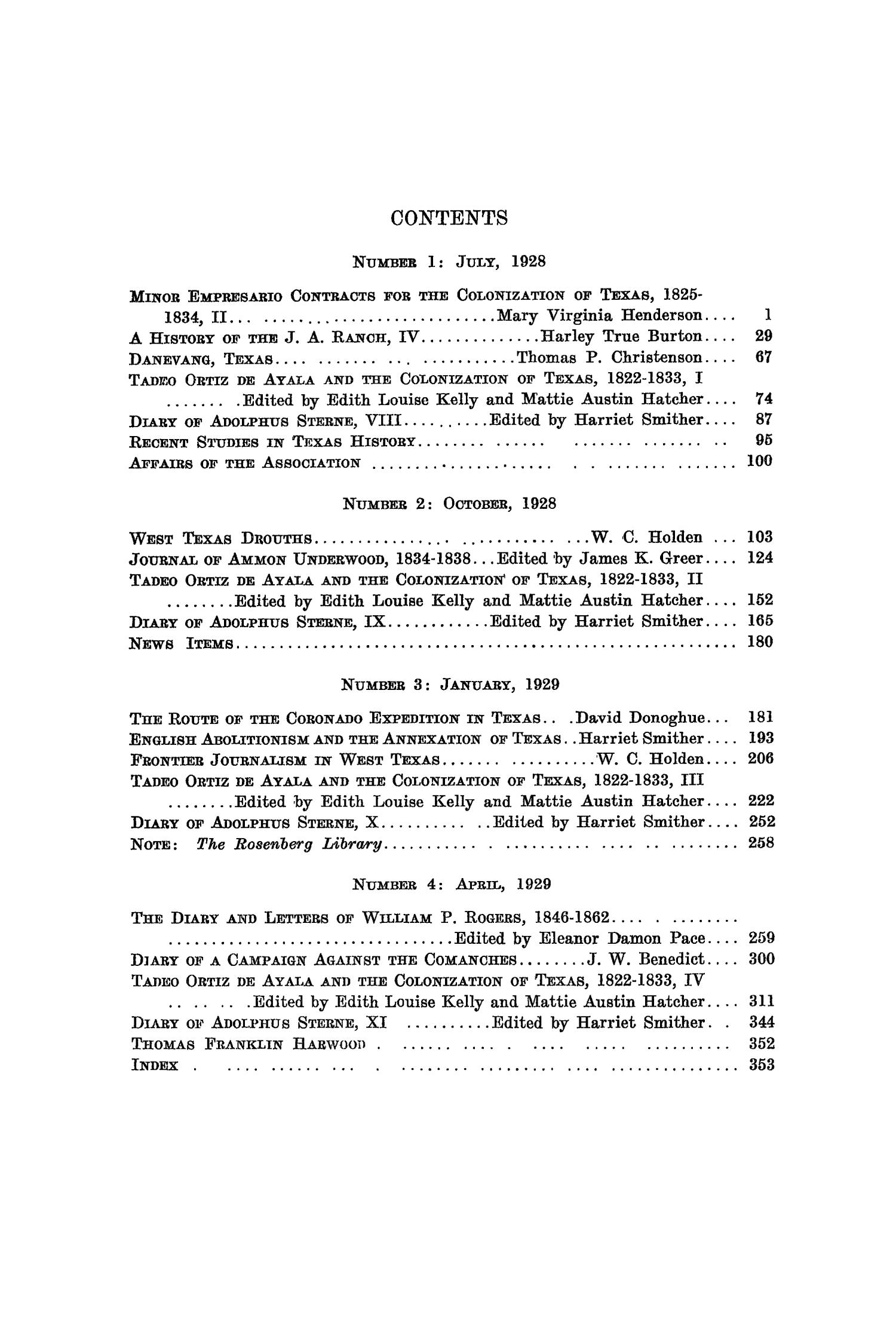 The Southwestern Historical Quarterly, Volume 32, July 1928 - April, 1929
                                                
                                                    None
                                                