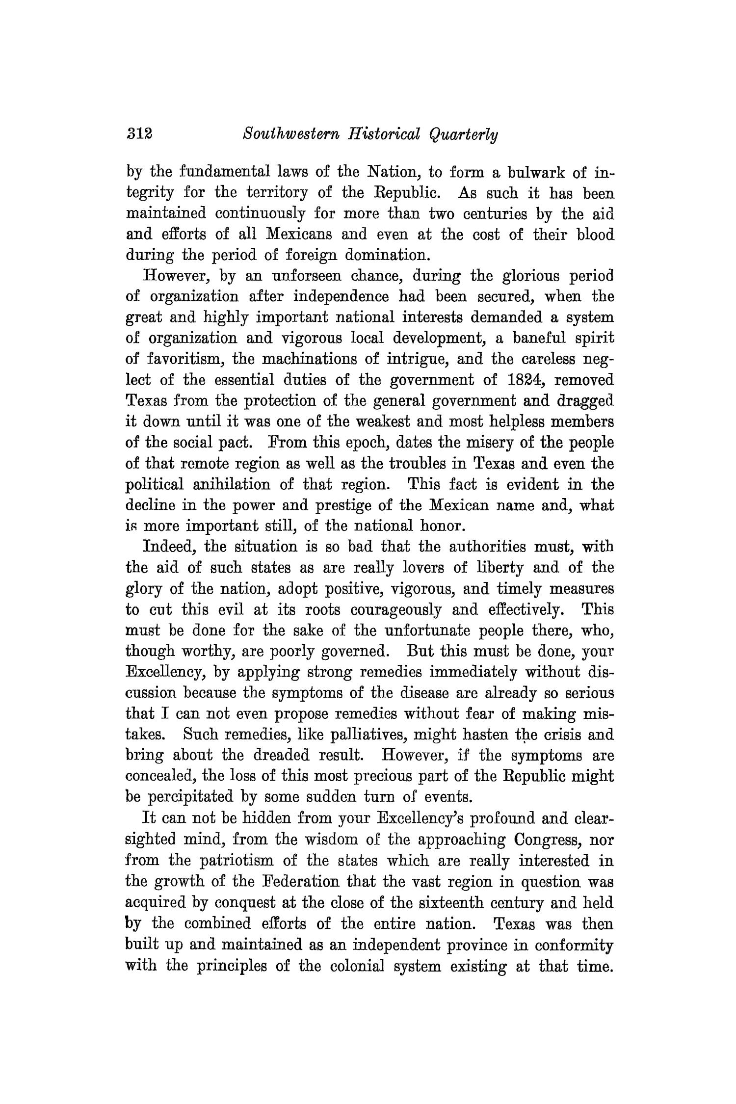 The Southwestern Historical Quarterly, Volume 32, July 1928 - April, 1929
                                                
                                                    312
                                                