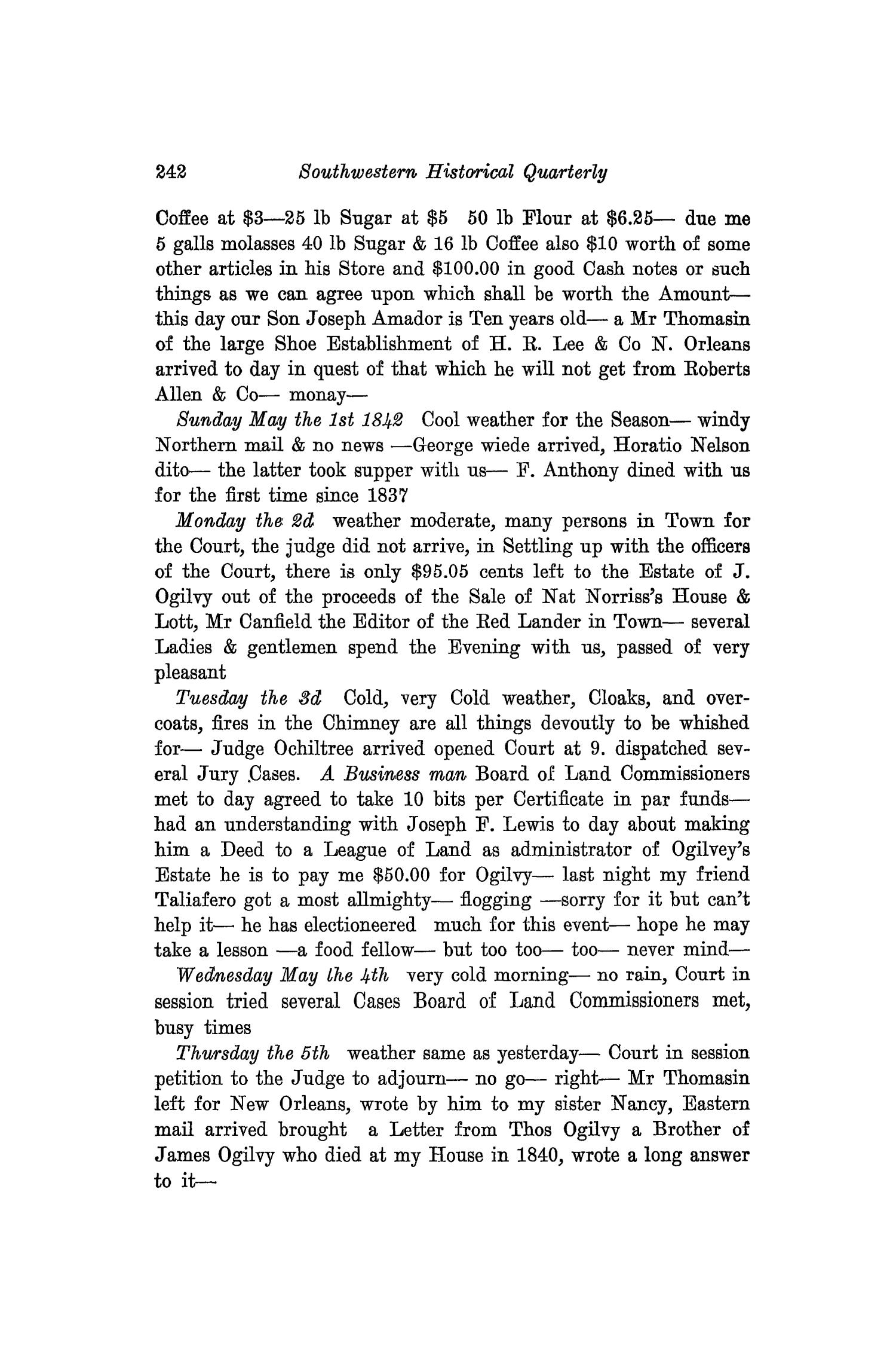 The Southwestern Historical Quarterly, Volume 33, July 1929 - April, 1930
                                                
                                                    242
                                                