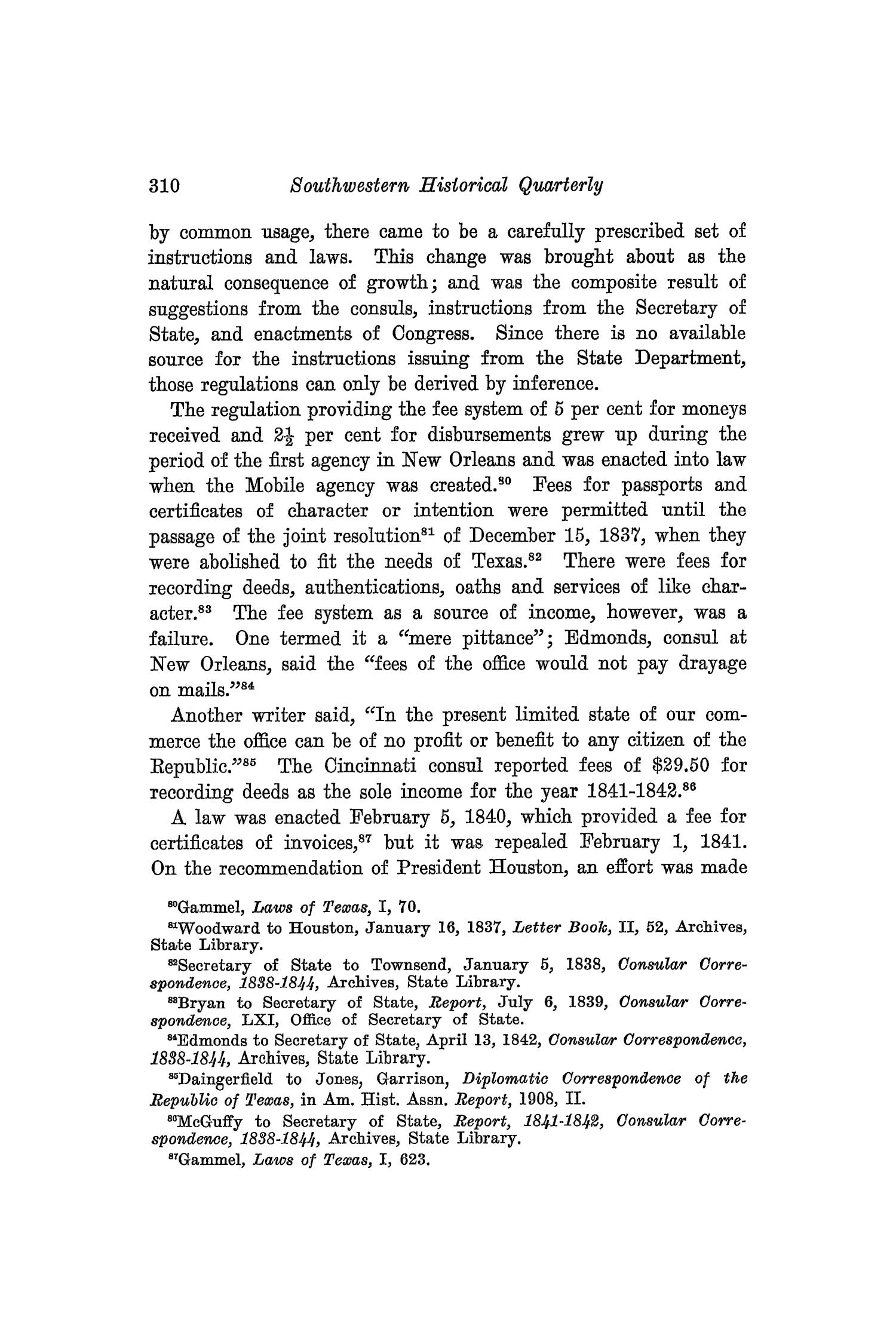 The Southwestern Historical Quarterly, Volume 33, July 1929 - April, 1930
                                                
                                                    310
                                                