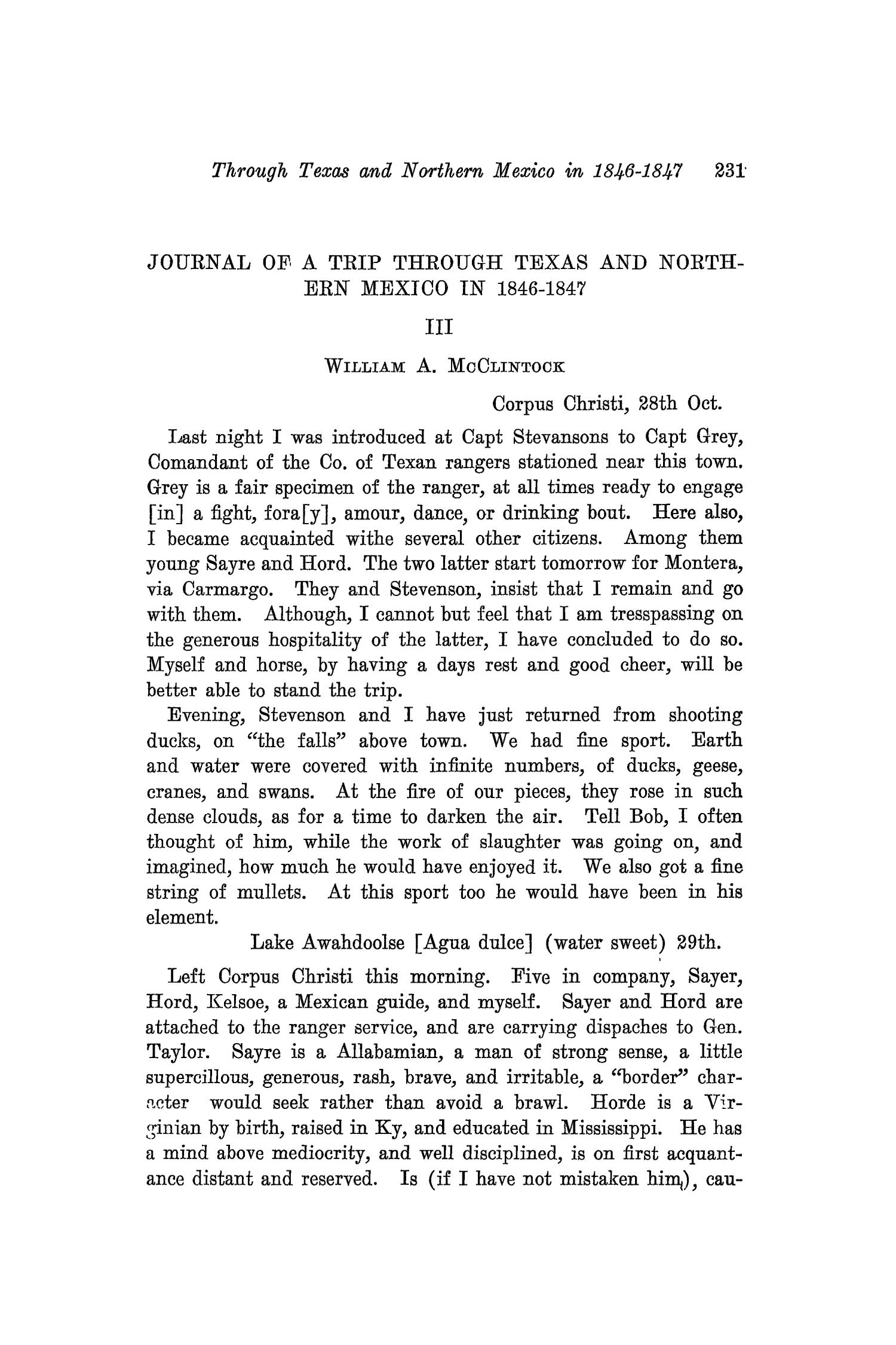 The Southwestern Historical Quarterly, Volume 34, July 1930 - April, 1931
                                                
                                                    231
                                                