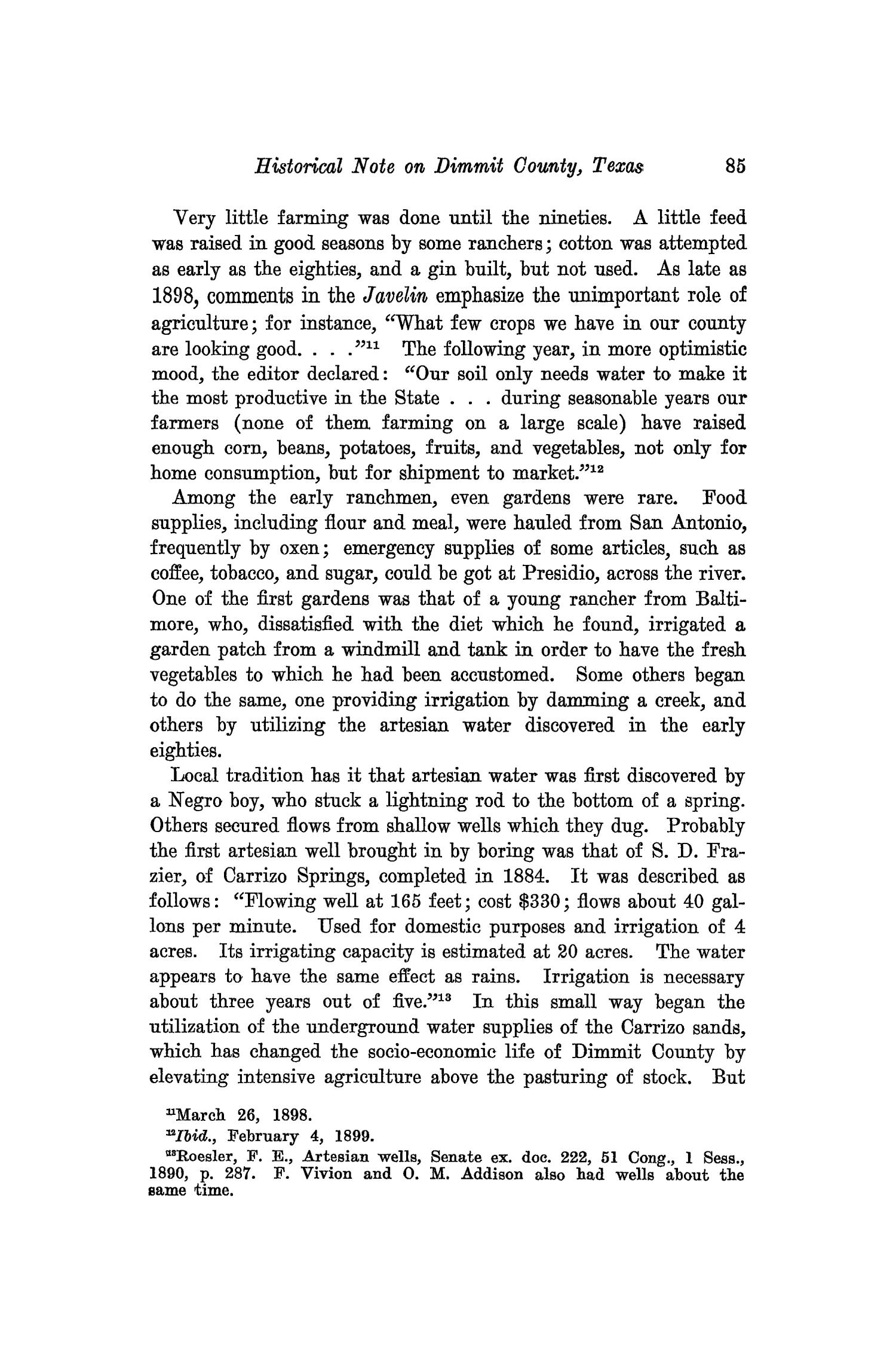 The Southwestern Historical Quarterly, Volume 34, July 1930 - April, 1931
                                                
                                                    85
                                                
