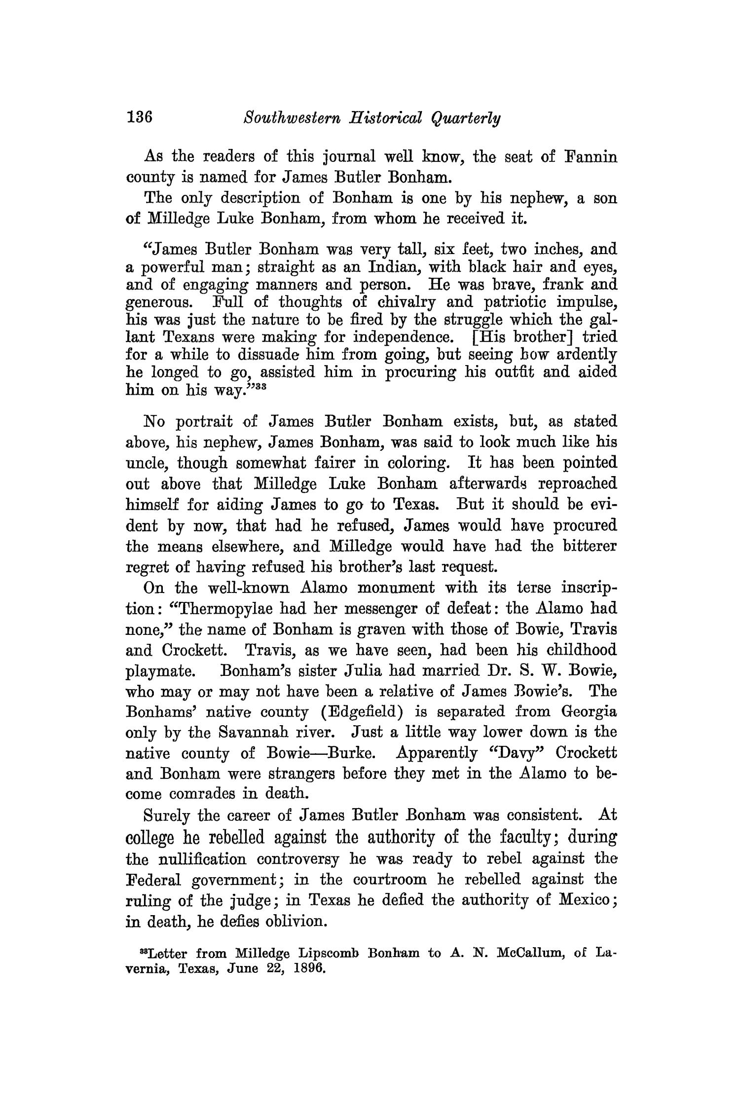 The Southwestern Historical Quarterly, Volume 35, July 1931 - April, 1932
                                                
                                                    136
                                                