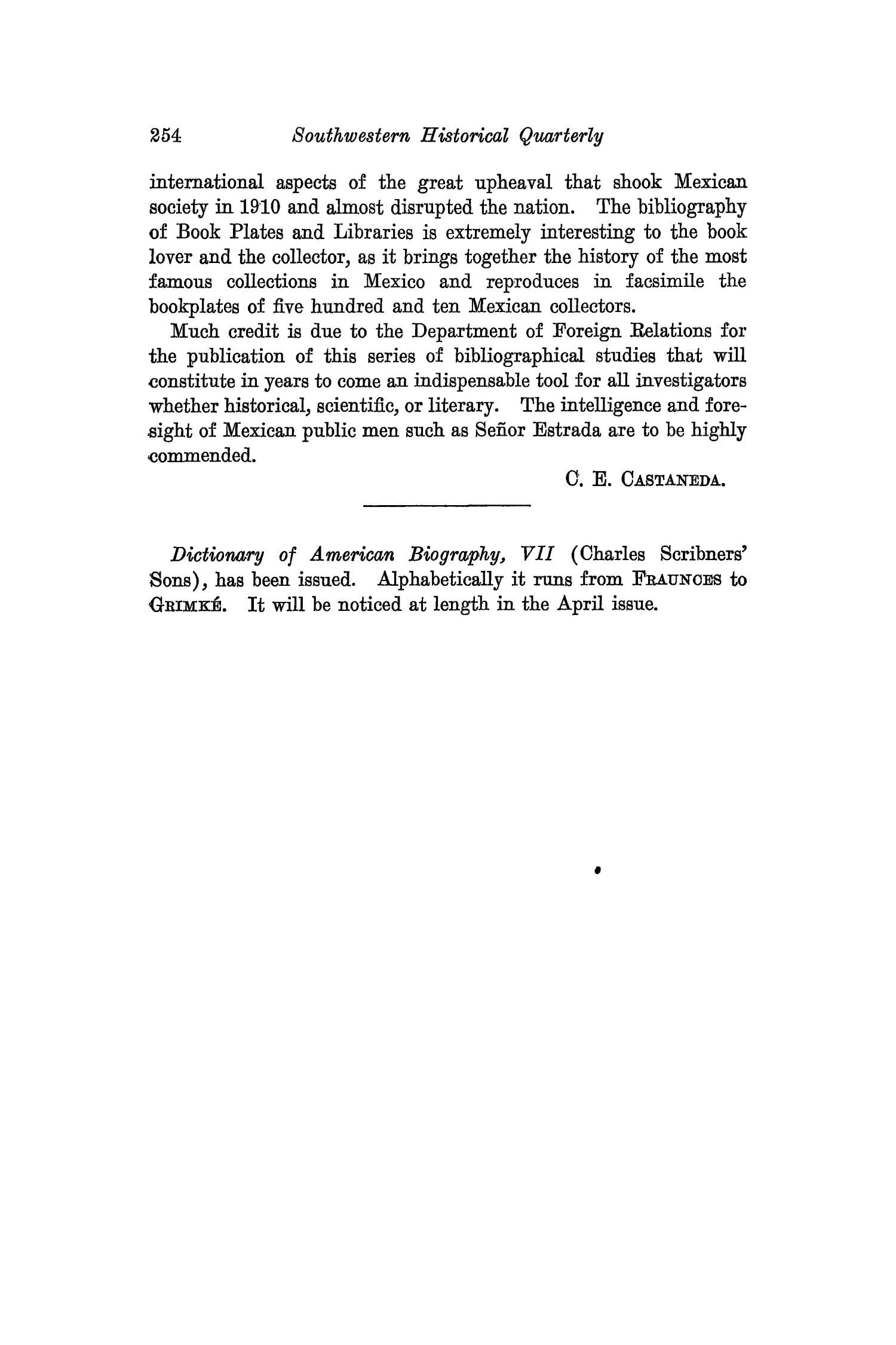 The Southwestern Historical Quarterly, Volume 35, July 1931 - April, 1932
                                                
                                                    254
                                                