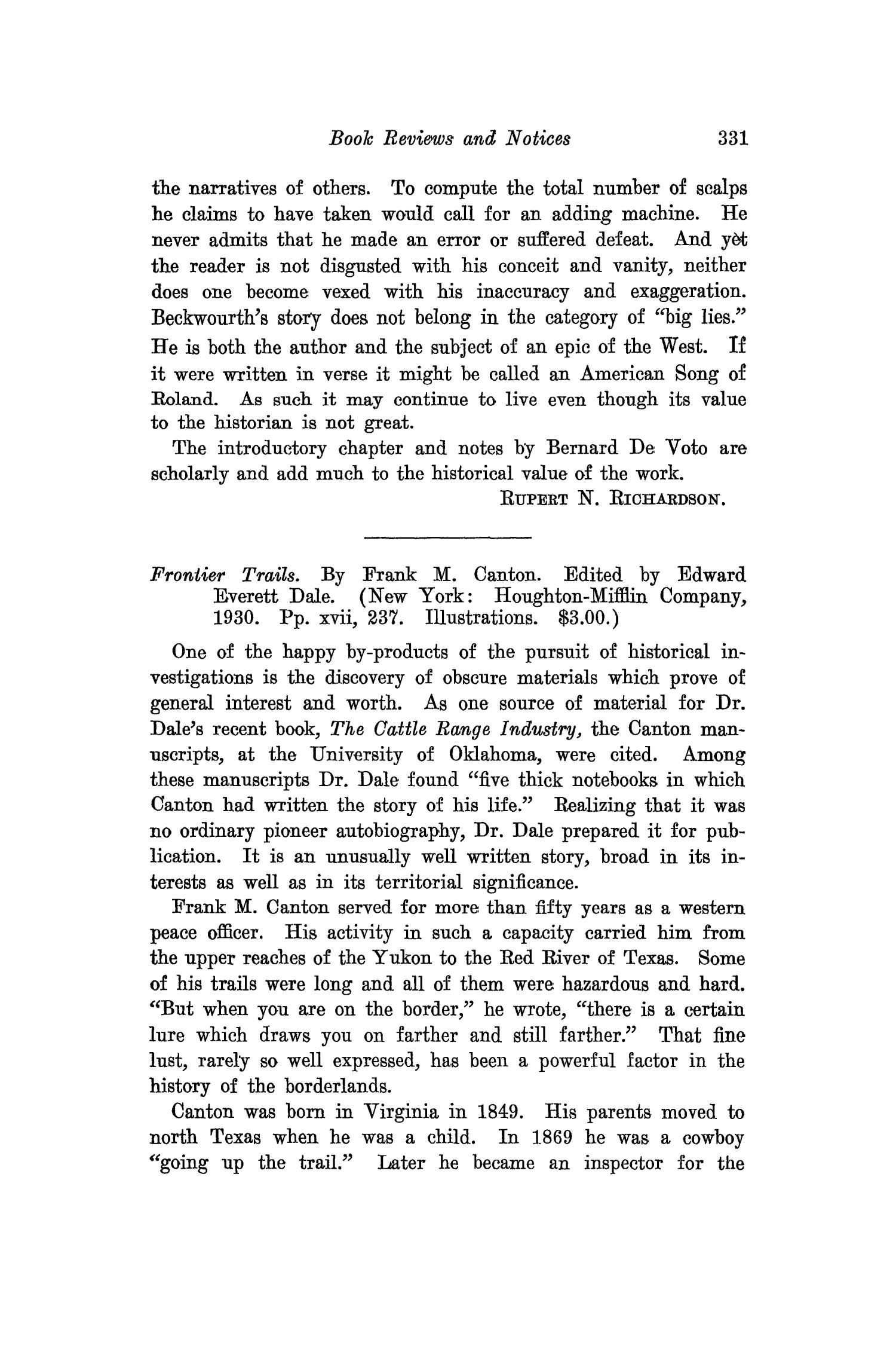 The Southwestern Historical Quarterly, Volume 35, July 1931 - April, 1932
                                                
                                                    331
                                                