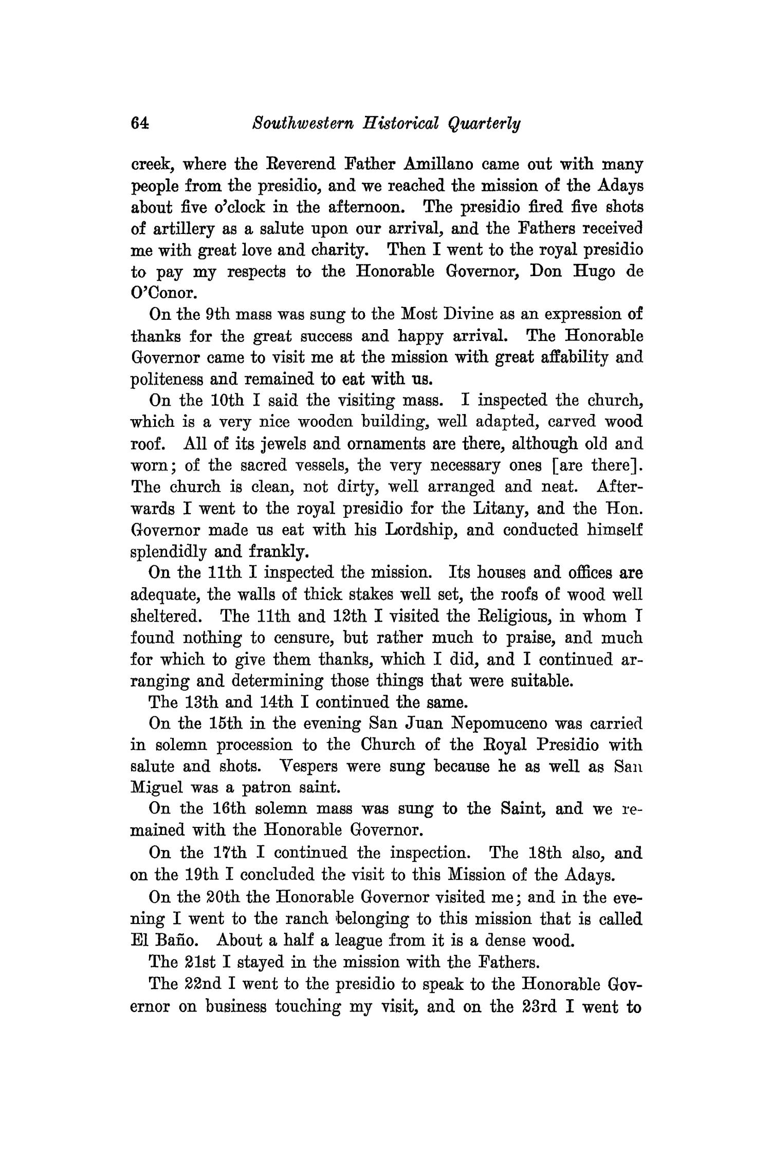 The Southwestern Historical Quarterly, Volume 35, July 1931 - April, 1932
                                                
                                                    64
                                                