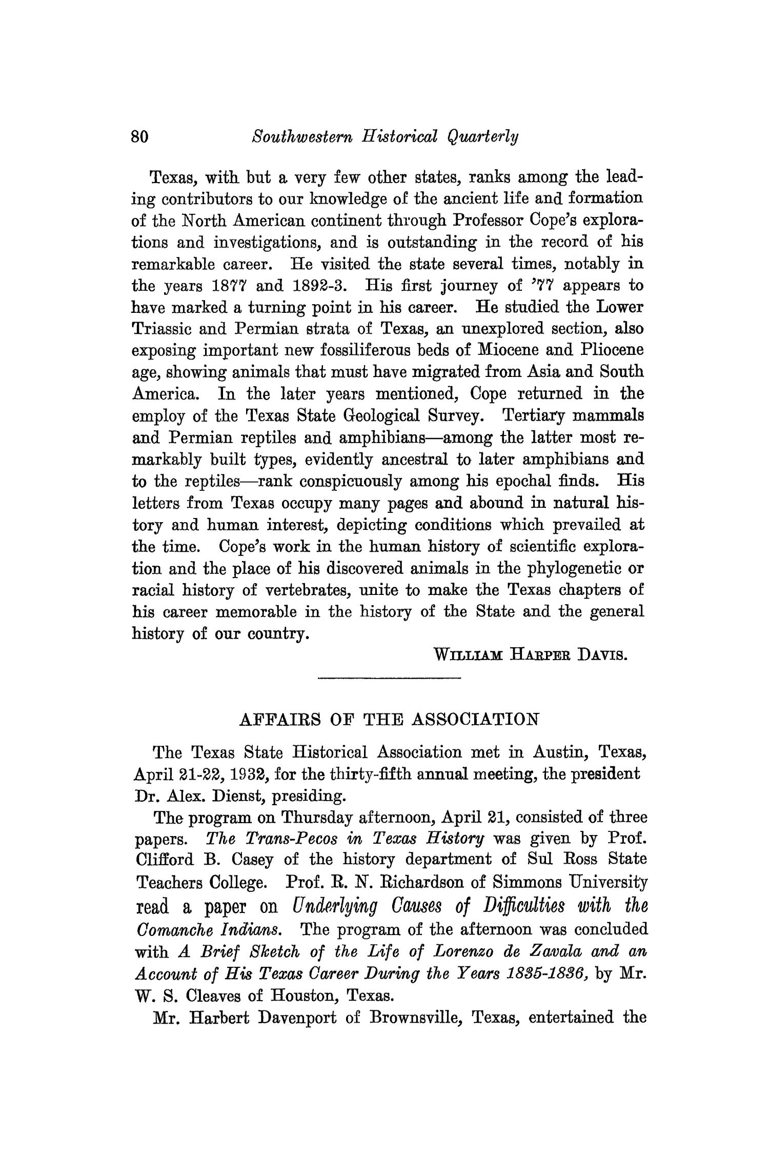 The Southwestern Historical Quarterly, Volume 36, July 1932 - April, 1933
                                                
                                                    80
                                                