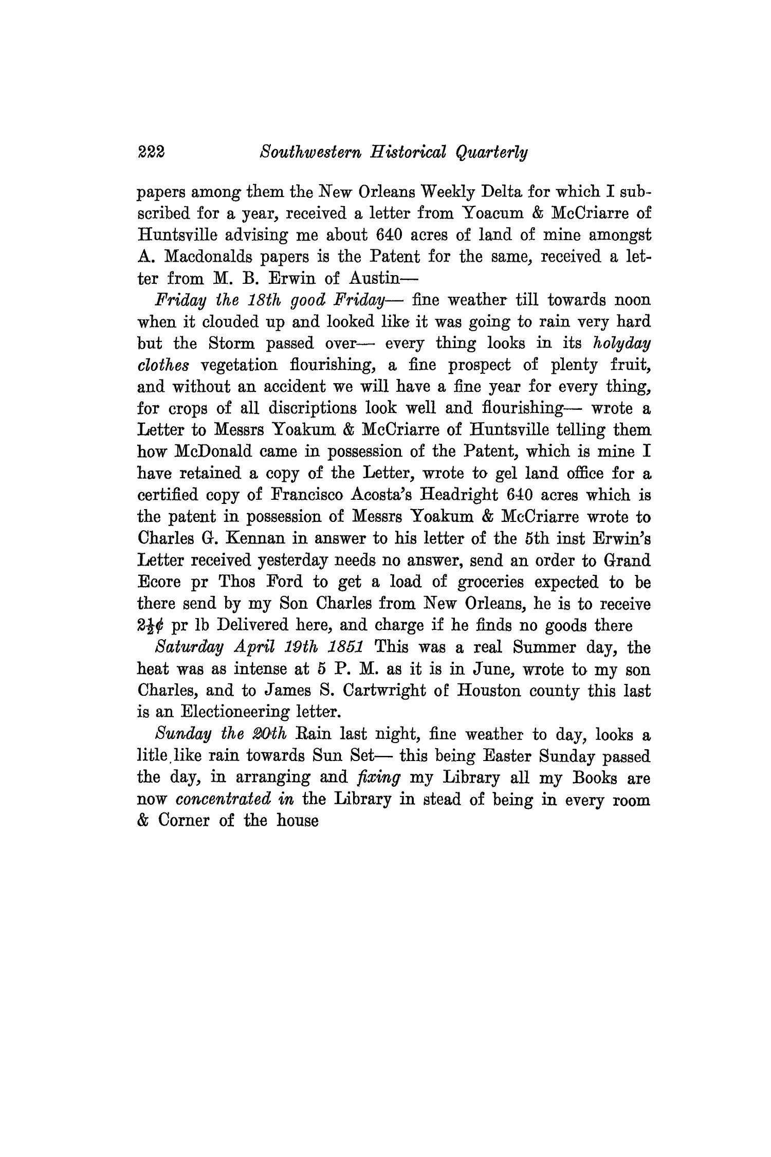 The Southwestern Historical Quarterly, Volume 37, July 1933 - April, 1934
                                                
                                                    222
                                                