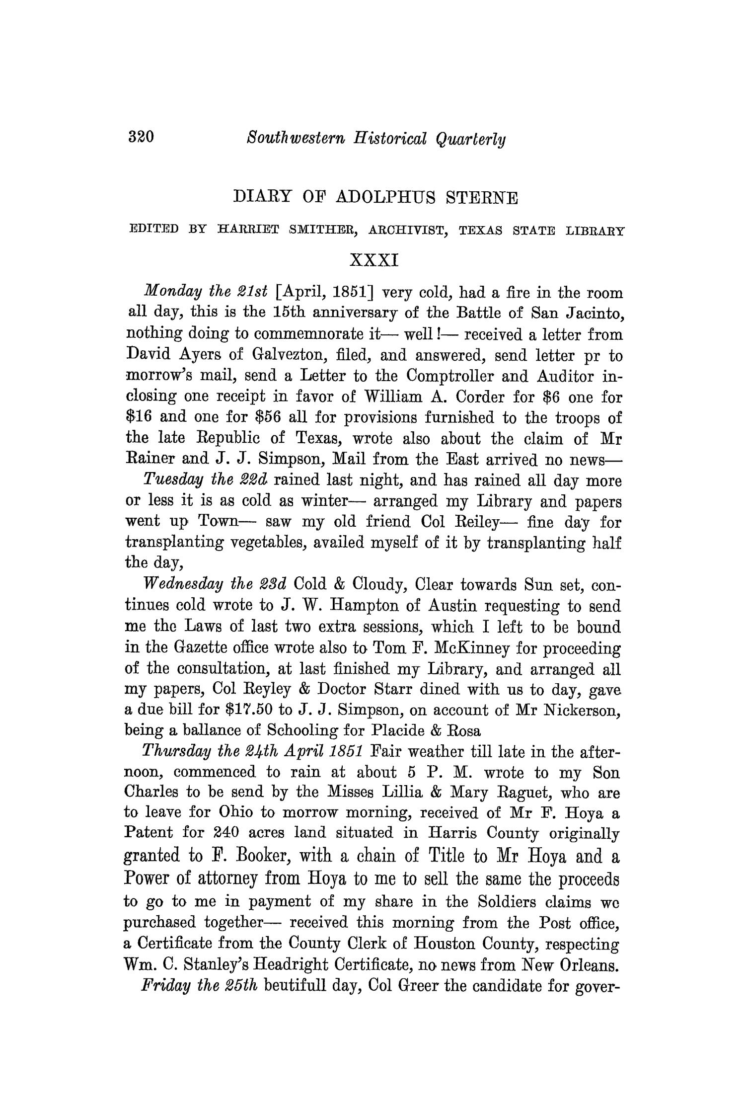 The Southwestern Historical Quarterly, Volume 37, July 1933 - April, 1934
                                                
                                                    320
                                                