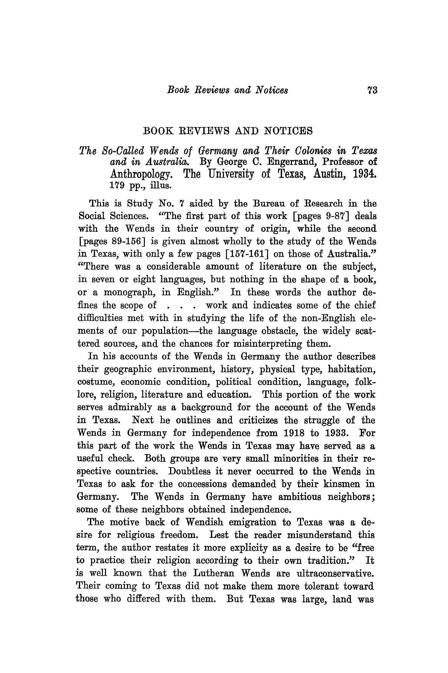 The Southwestern Historical Quarterly, Volume 39, July 1935 - April, 1936
                                                
                                                    73
                                                