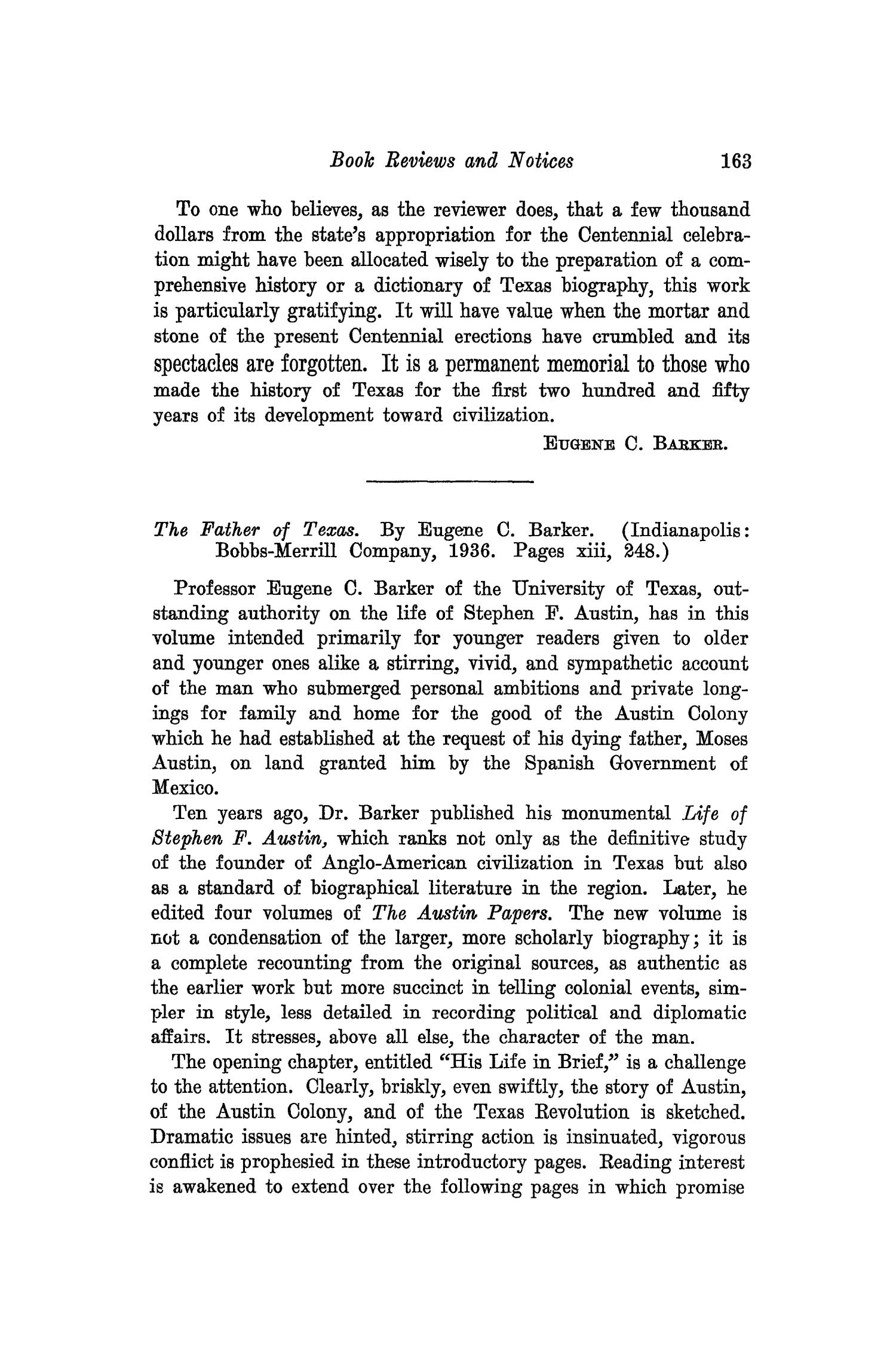 The Southwestern Historical Quarterly, Volume 40, July 1936 - April, 1937
                                                
                                                    163
                                                
