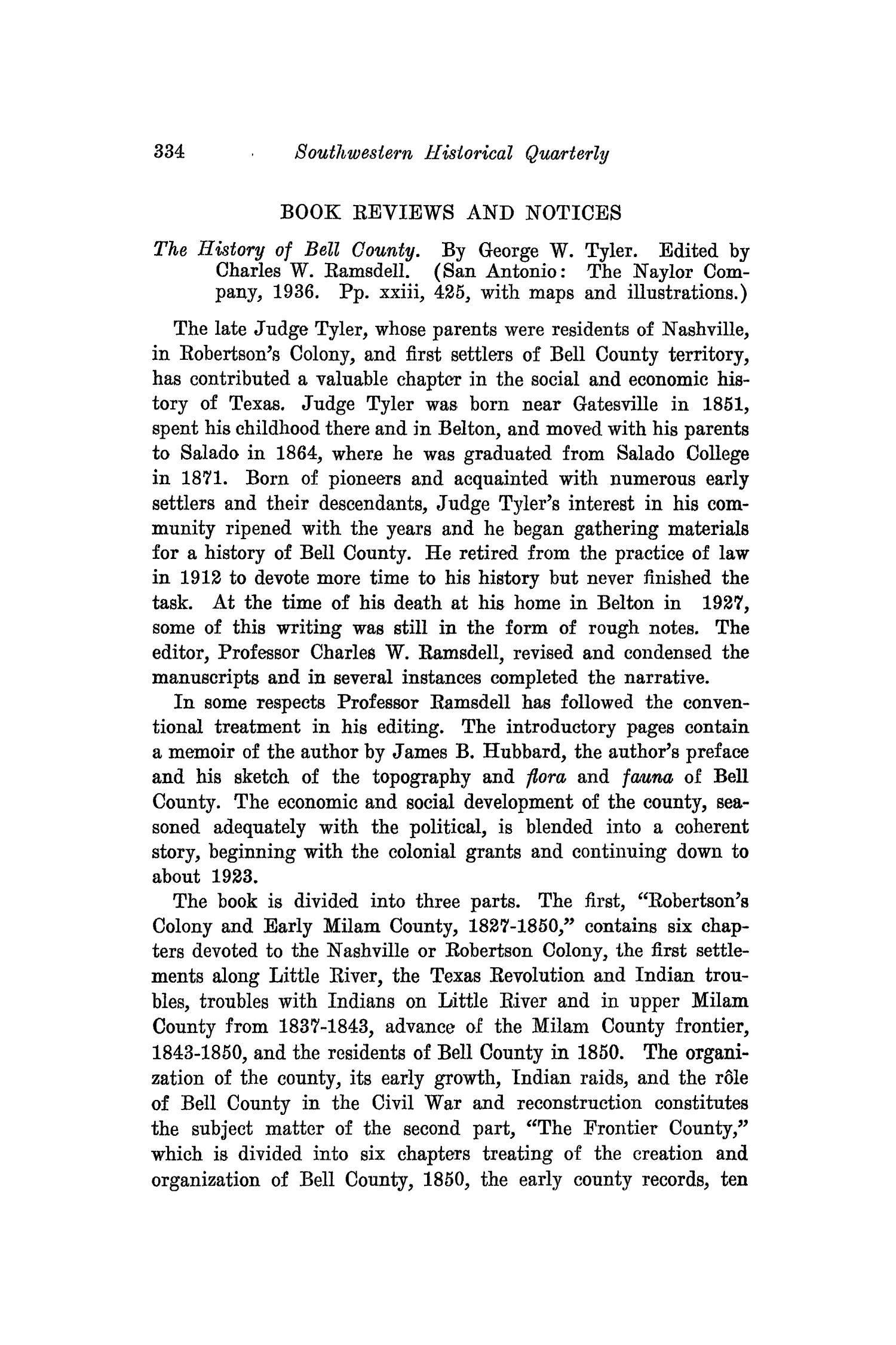 The Southwestern Historical Quarterly, Volume 40, July 1936 - April, 1937
                                                
                                                    334
                                                