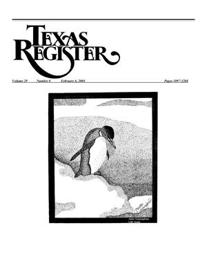Primary view of object titled 'Texas Register, Volume 29, Number 6, Pages 1097-1268, February 06, 2004'.