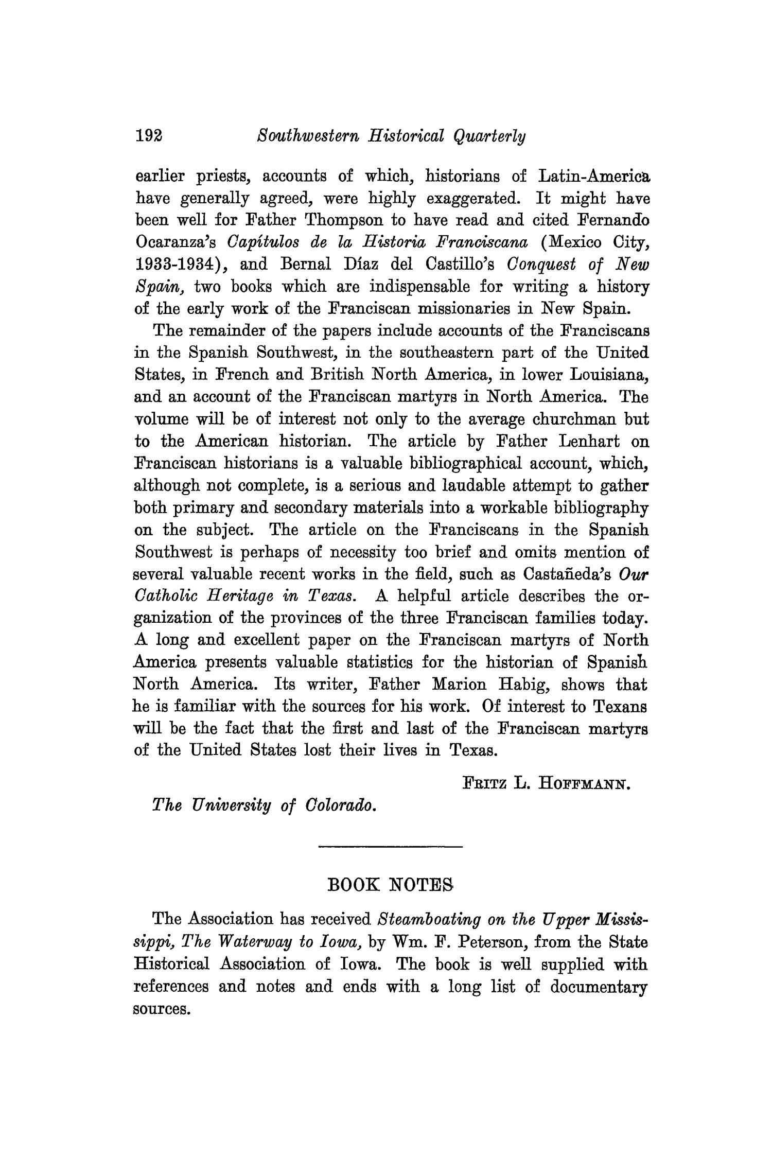The Southwestern Historical Quarterly, Volume 41, July 1937 - April, 1938
                                                
                                                    192
                                                