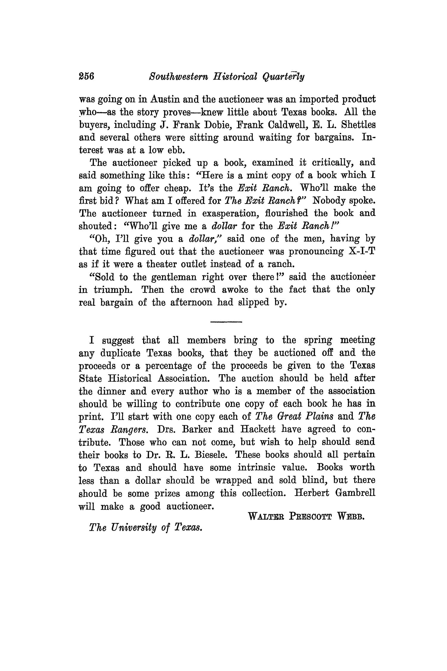 The Southwestern Historical Quarterly, Volume 41, July 1937 - April, 1938
                                                
                                                    256
                                                