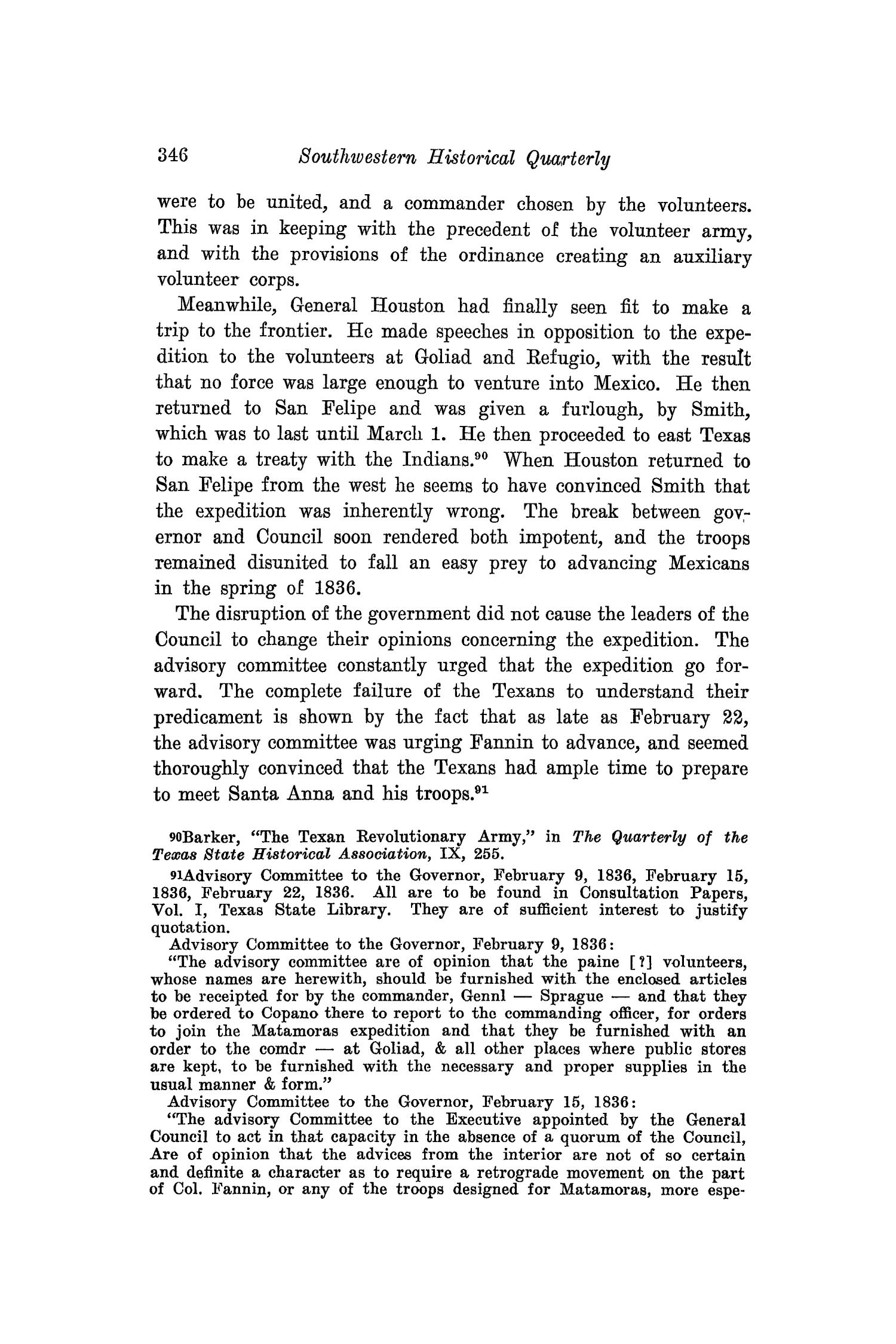 The Southwestern Historical Quarterly, Volume 41, July 1937 - April, 1938
                                                
                                                    346
                                                