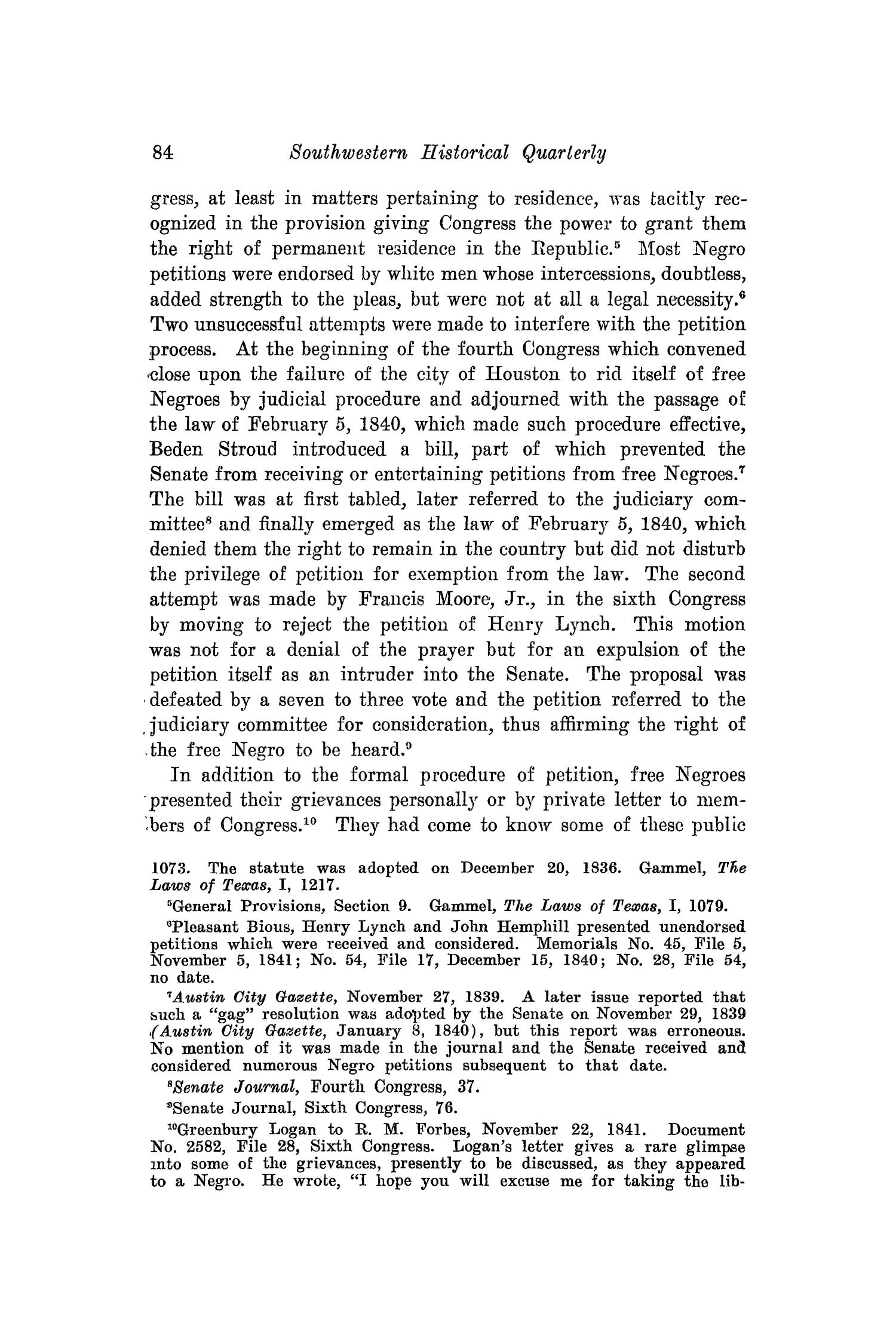 The Southwestern Historical Quarterly, Volume 41, July 1937 - April, 1938
                                                
                                                    84
                                                