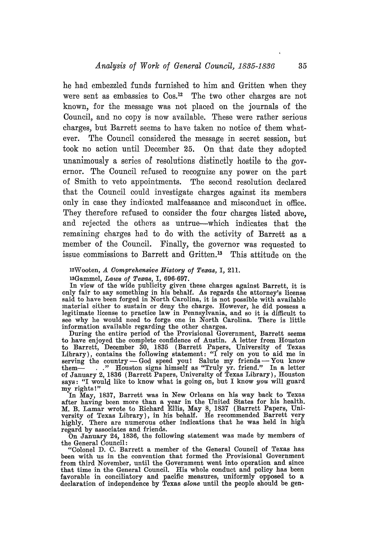 The Southwestern Historical Quarterly, Volume 42, July 1938 - April, 1939
                                                
                                                    35
                                                