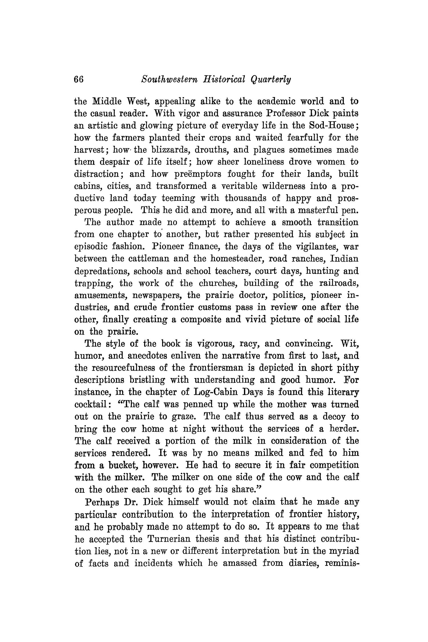 The Southwestern Historical Quarterly, Volume 42, July 1938 - April, 1939
                                                
                                                    66
                                                