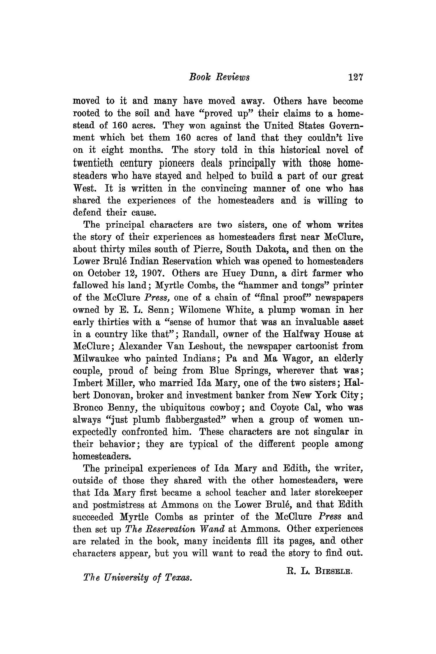 The Southwestern Historical Quarterly, Volume 43, July 1939 - April, 1940
                                                
                                                    127
                                                