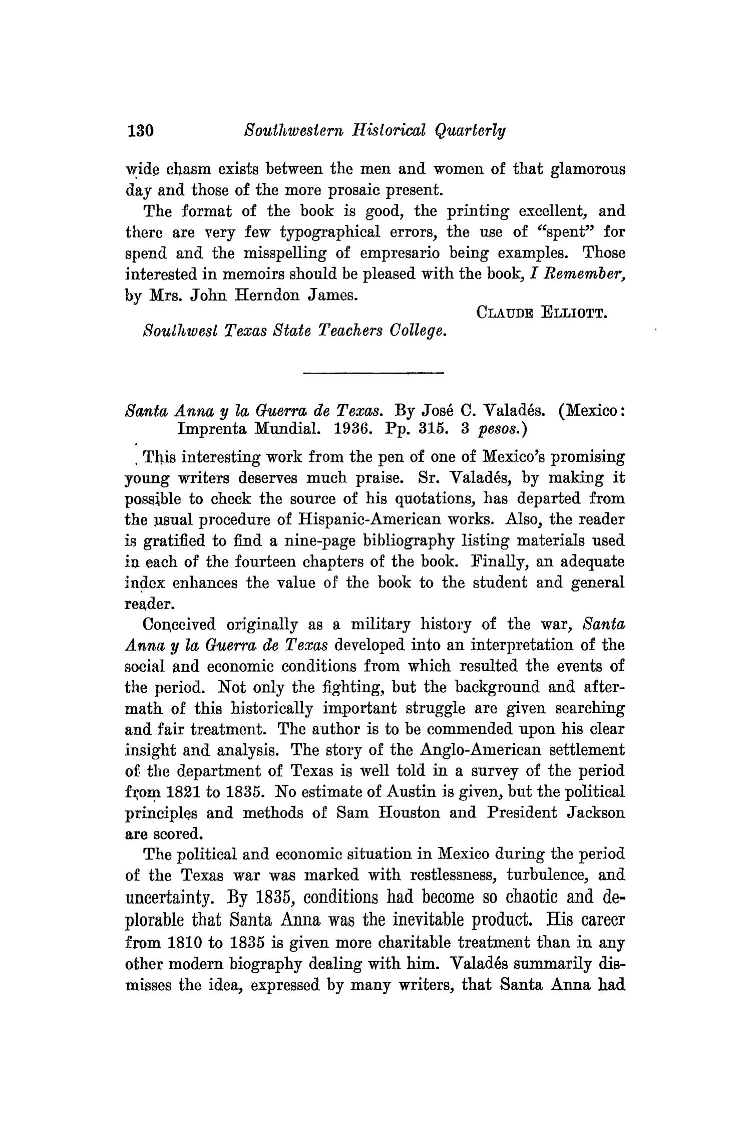 The Southwestern Historical Quarterly, Volume 43, July 1939 - April, 1940
                                                
                                                    130
                                                