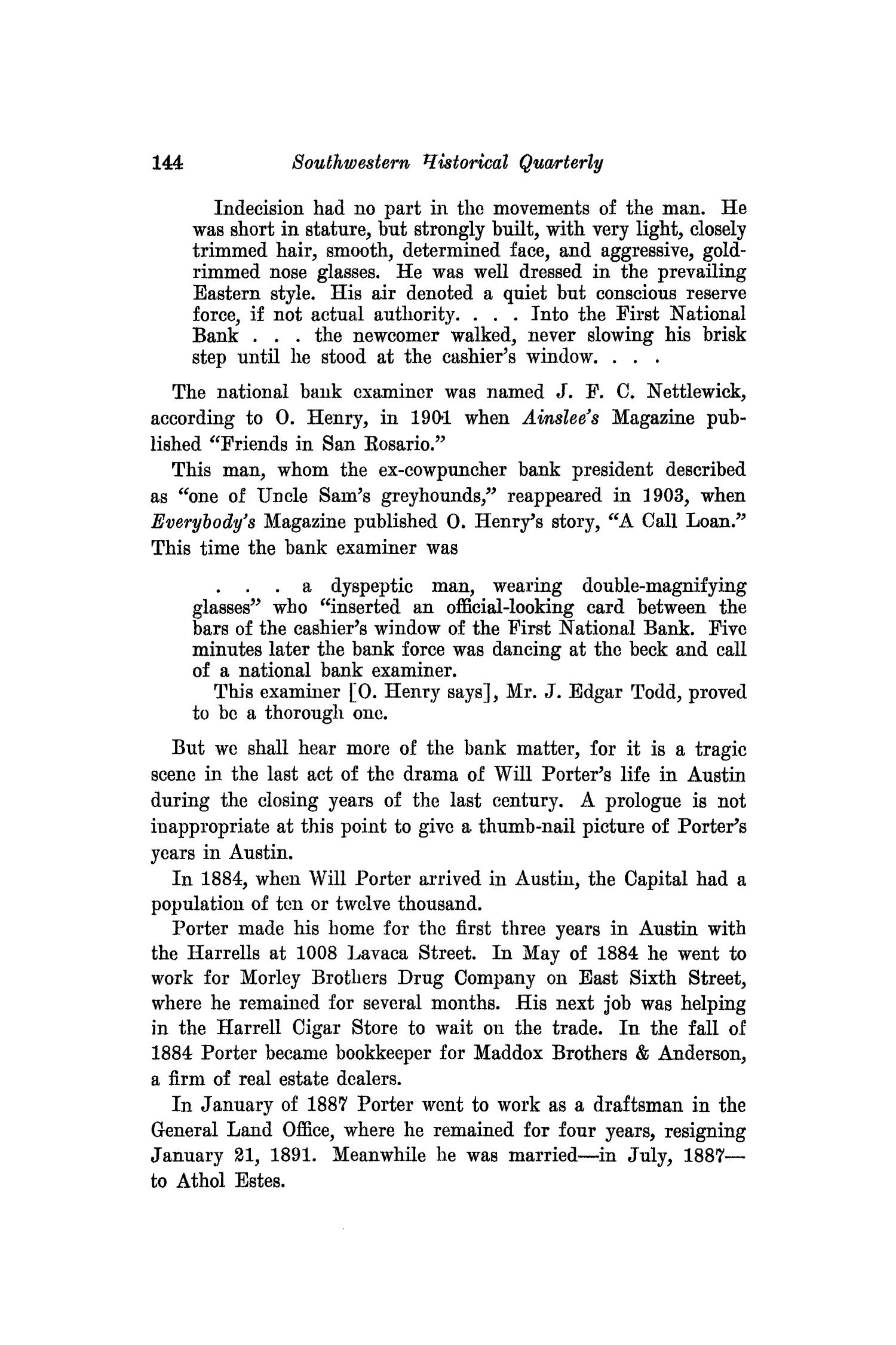 The Southwestern Historical Quarterly, Volume 43, July 1939 - April, 1940
                                                
                                                    144
                                                