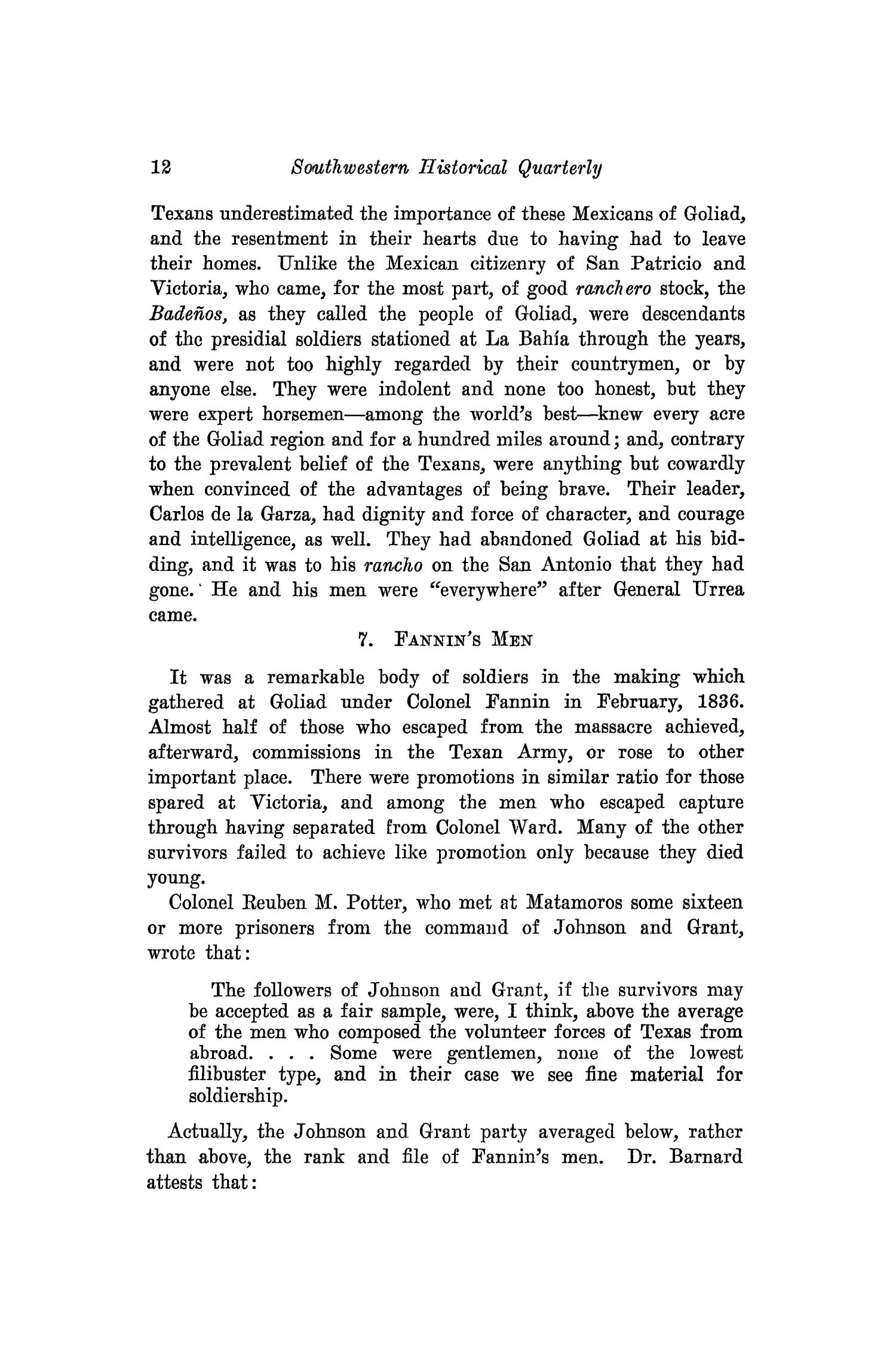 The Southwestern Historical Quarterly, Volume 43, July 1939 - April, 1940
                                                
                                                    12
                                                