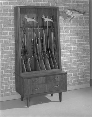 Primary view of object titled '[Gun Cabinet]'.