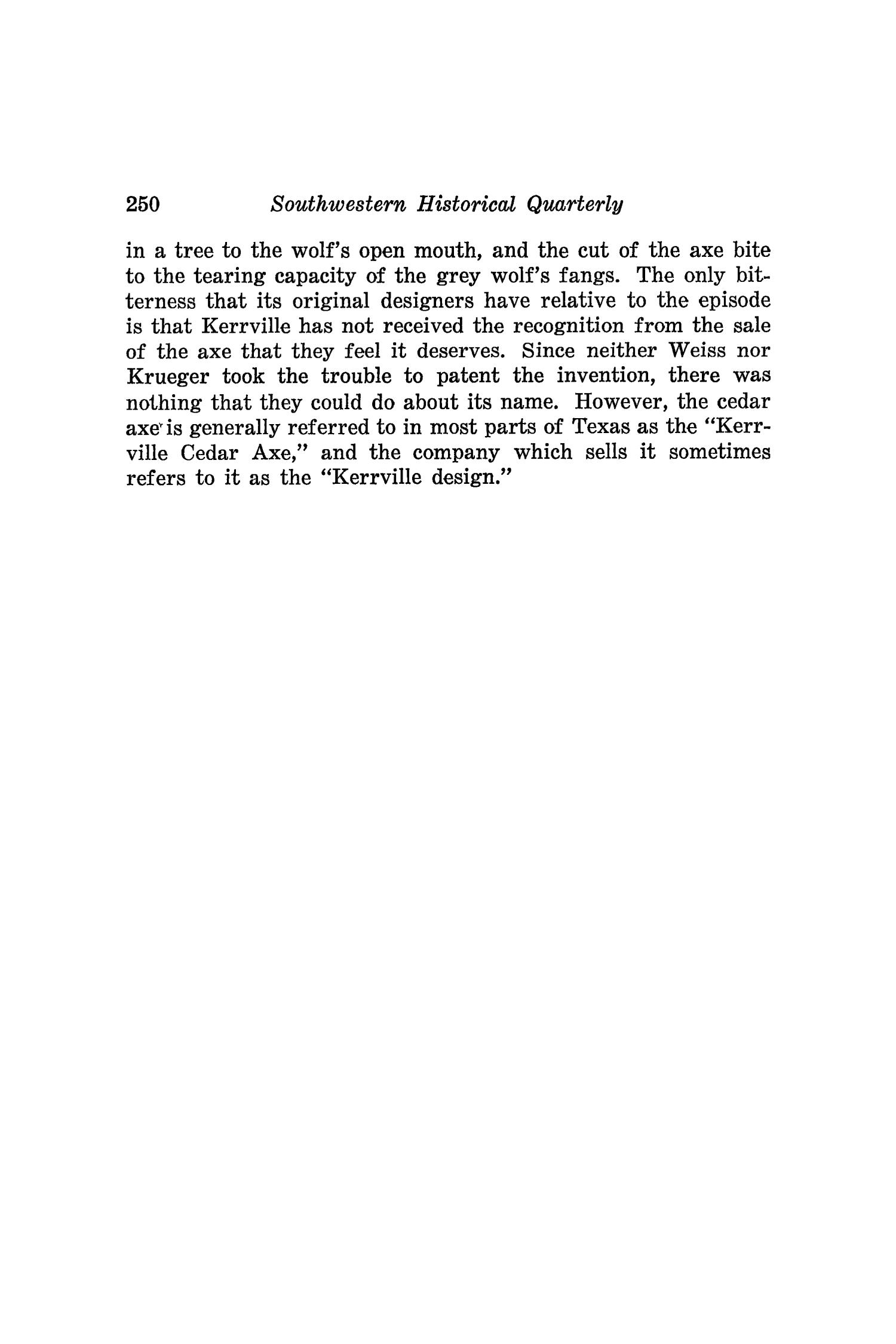 The Southwestern Historical Quarterly, Volume 50, July 1946 - April, 1947
                                                
                                                    250
                                                