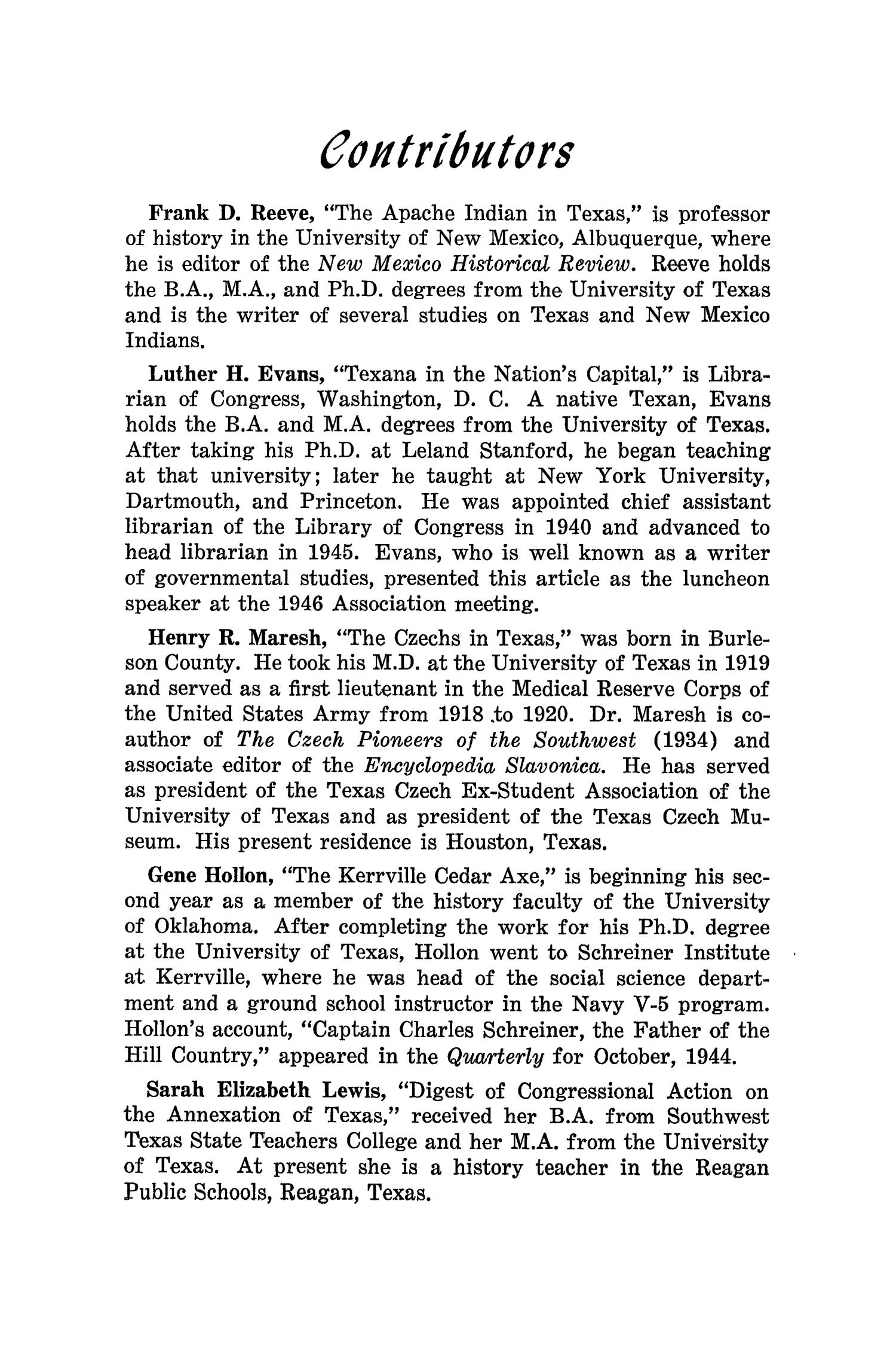 The Southwestern Historical Quarterly, Volume 50, July 1946 - April, 1947
                                                
                                                    314
                                                
