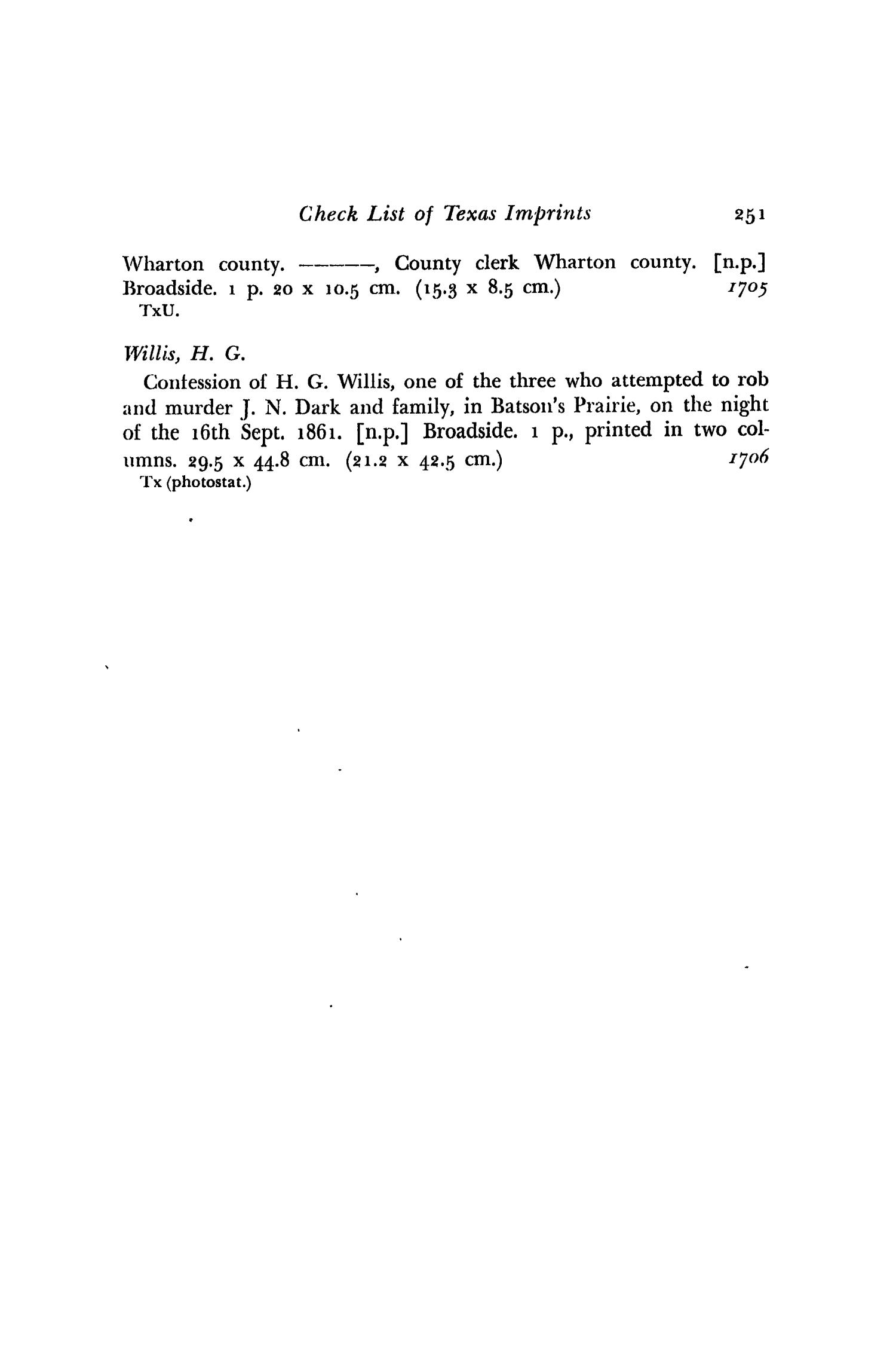 The Southwestern Historical Quarterly, Volume 51, July 1947 - April, 1948
                                                
                                                    251
                                                