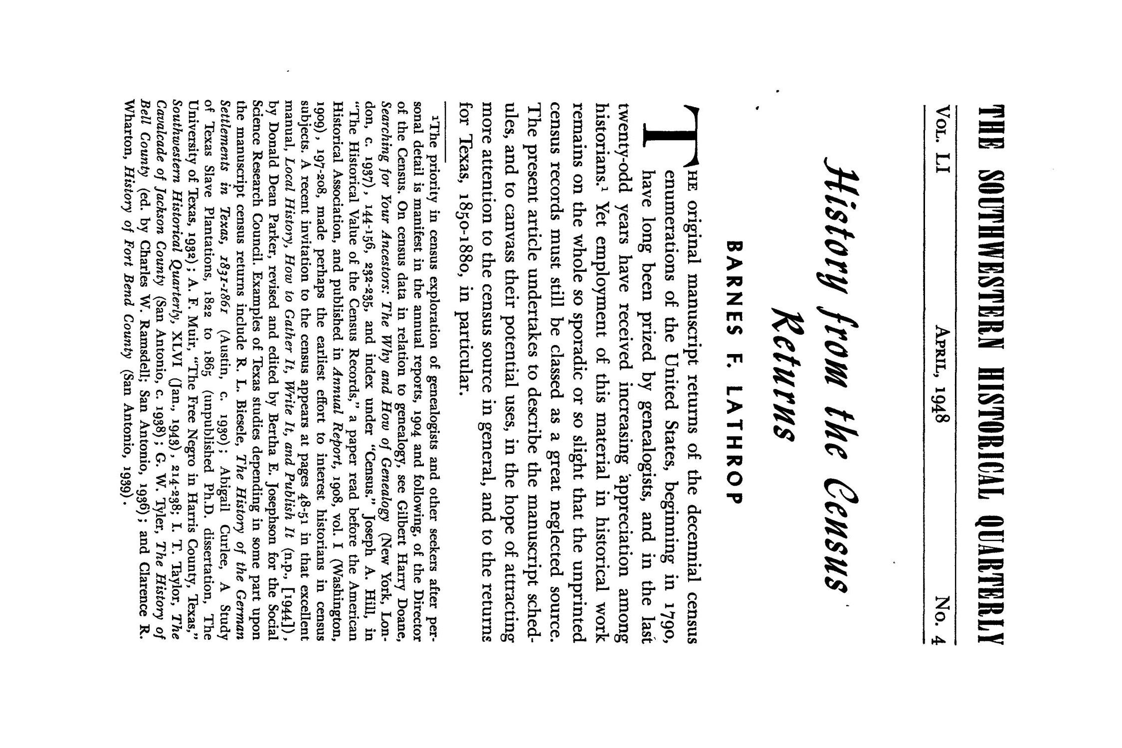 The Southwestern Historical Quarterly, Volume 51, July 1947 - April, 1948
                                                
                                                    293
                                                