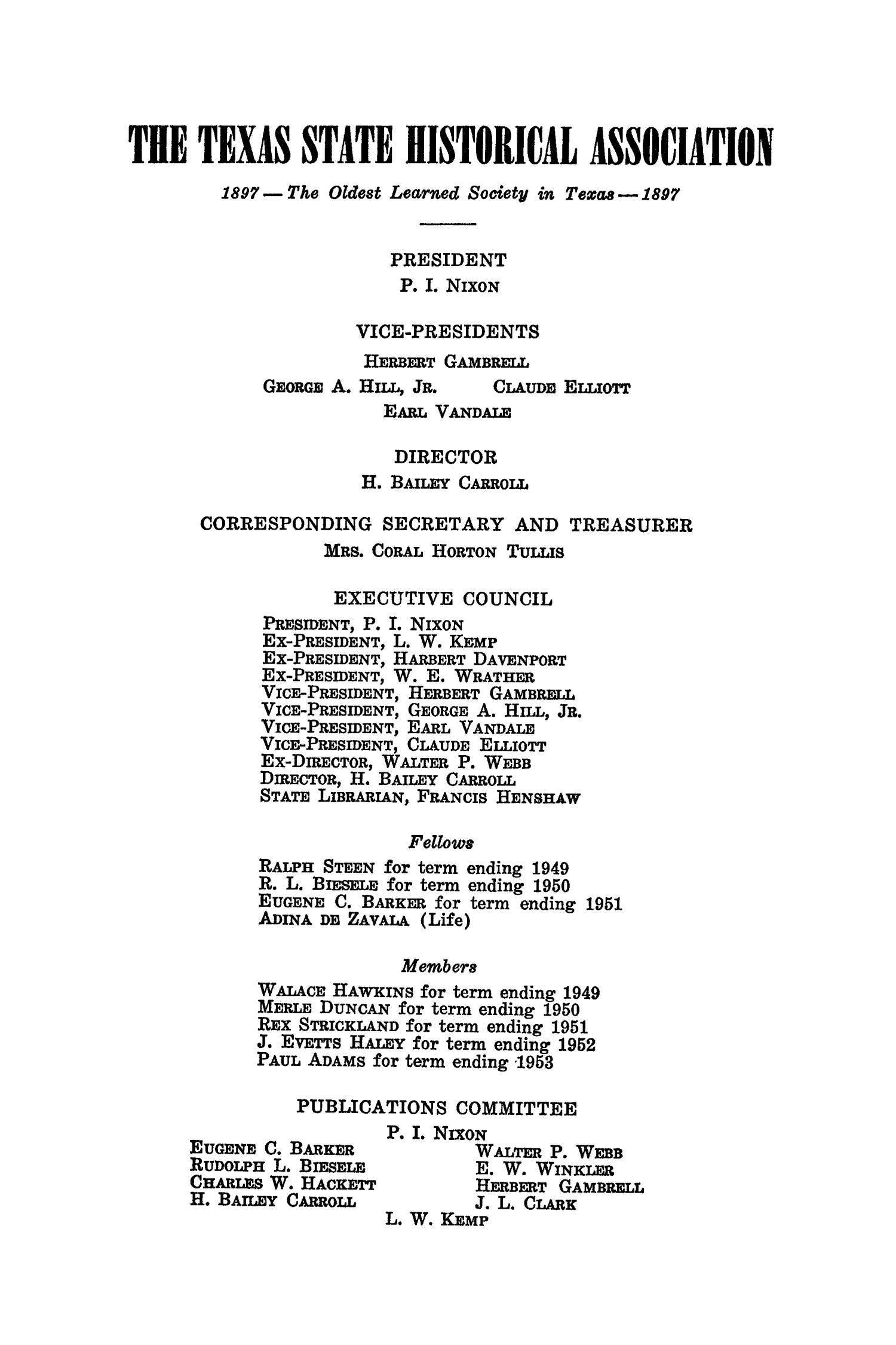The Southwestern Historical Quarterly, Volume 52, July 1948 - April, 1949
                                                
                                                    None
                                                