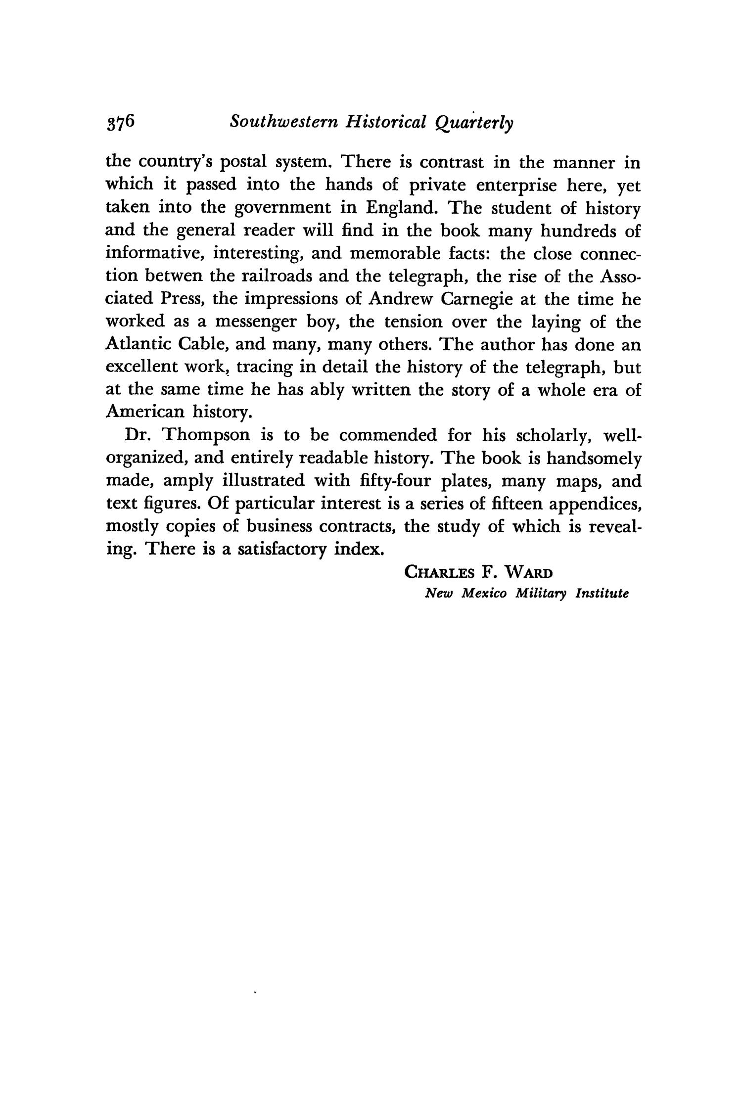 The Southwestern Historical Quarterly, Volume 52, July 1948 - April, 1949
                                                
                                                    376
                                                