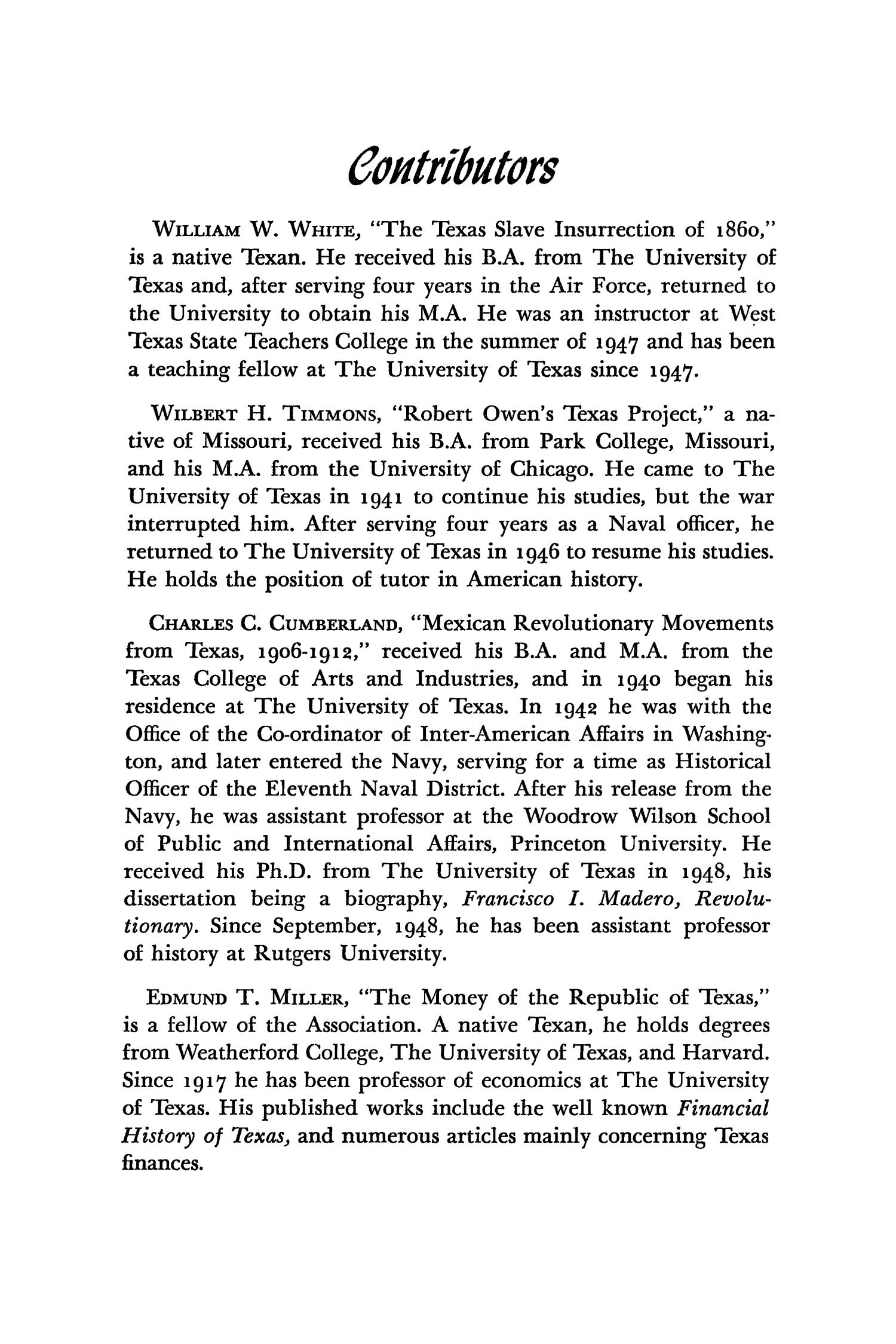 The Southwestern Historical Quarterly, Volume 52, July 1948 - April, 1949
                                                
                                                    377
                                                