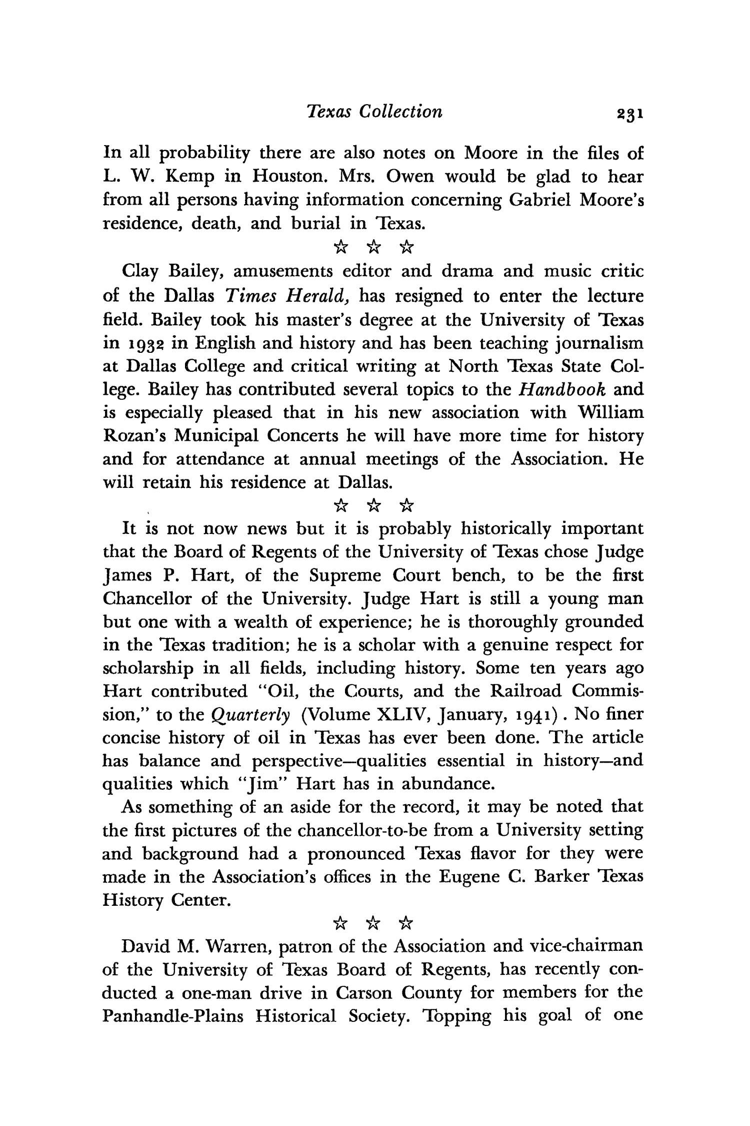 The Southwestern Historical Quarterly, Volume 54, July 1950 - April, 1951
                                                
                                                    231
                                                