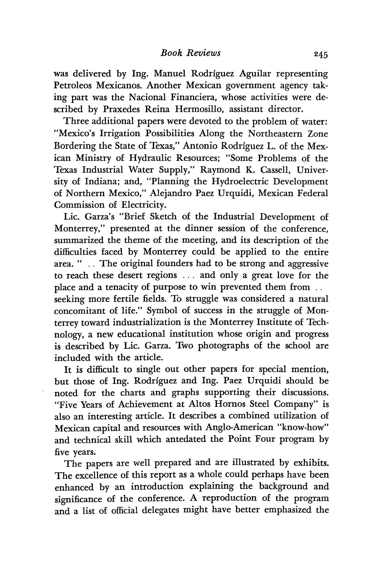 The Southwestern Historical Quarterly, Volume 54, July 1950 - April, 1951
                                                
                                                    245
                                                