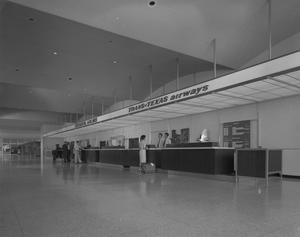 Primary view of object titled '[Austin Municipal Airport Ticket Desk]'.