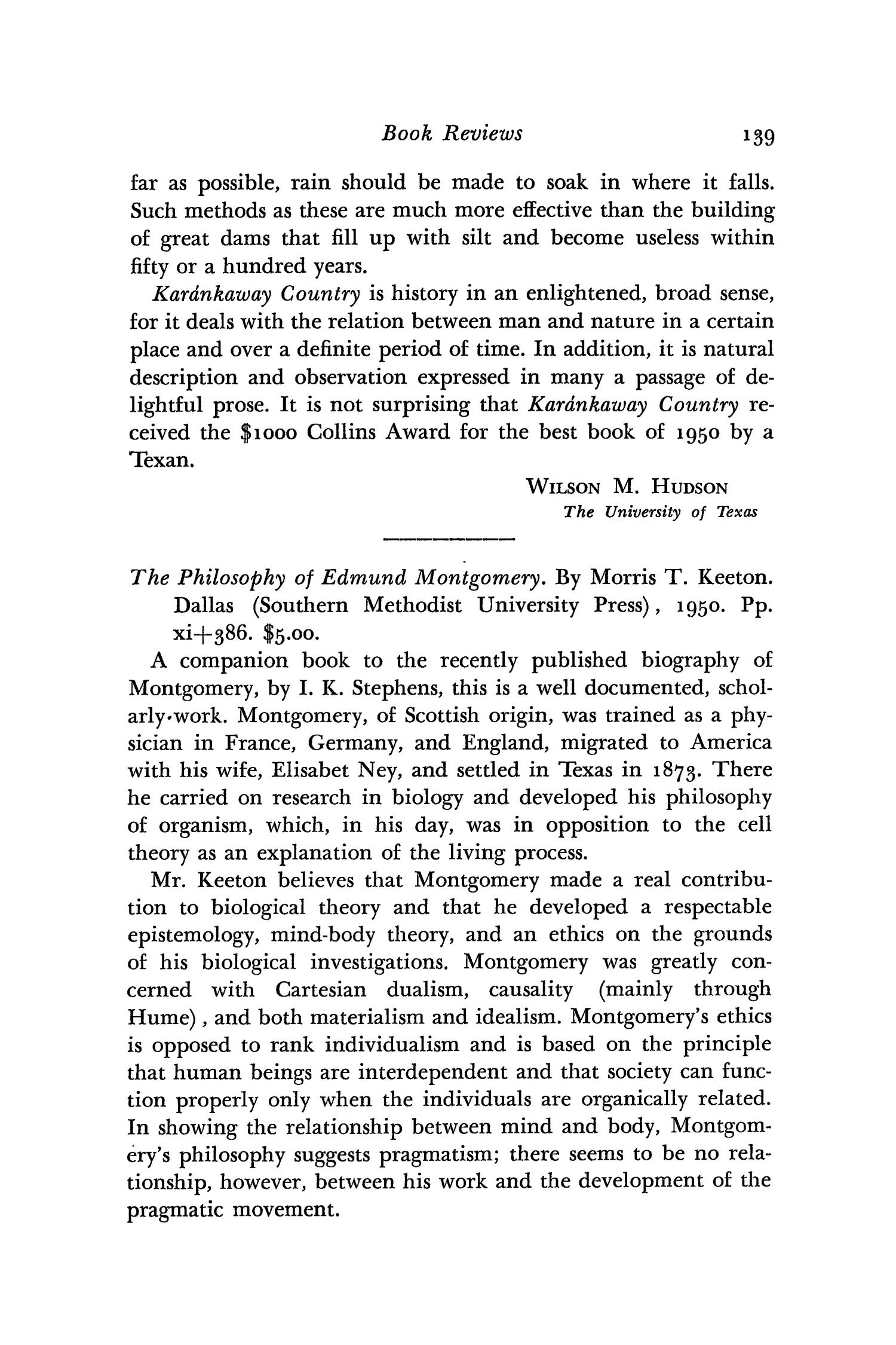 The Southwestern Historical Quarterly, Volume 55, July 1951 - April, 1952
                                                
                                                    139
                                                