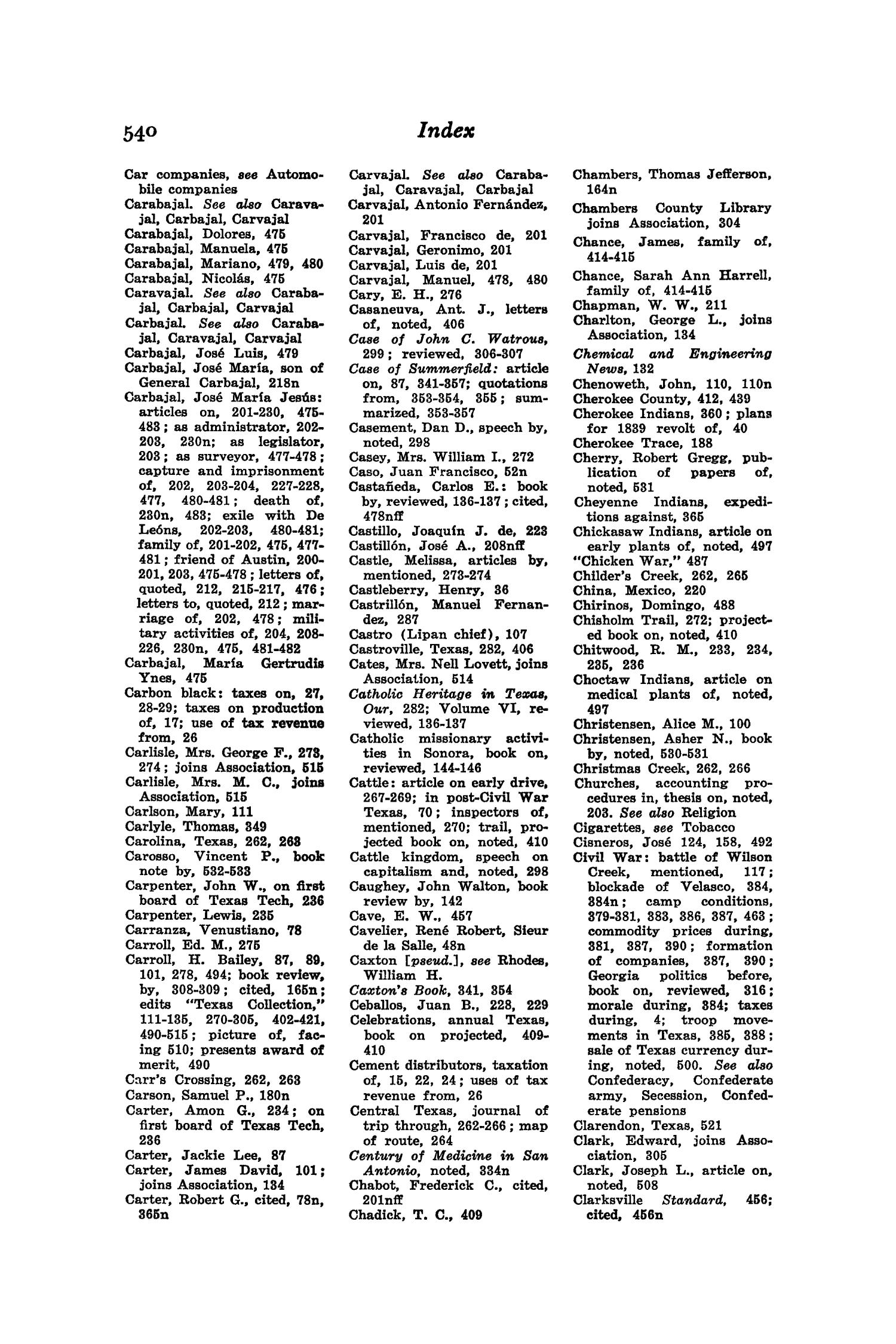 The Southwestern Historical Quarterly, Volume 55, July 1951 - April, 1952
                                                
                                                    540
                                                