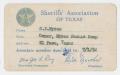 Text: [Sam Myres' Sheriffs' Association of Texas Membership Card]