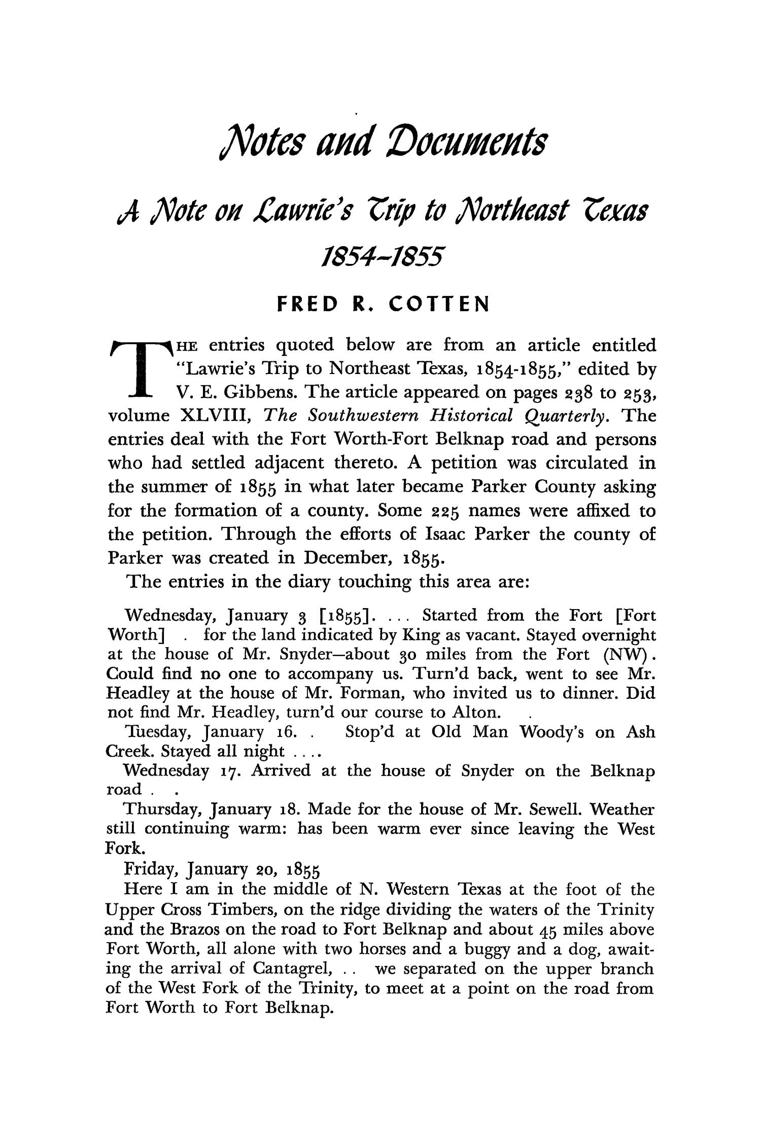 The Southwestern Historical Quarterly, Volume 56, July 1952 - April, 1953
                                                
                                                    102
                                                