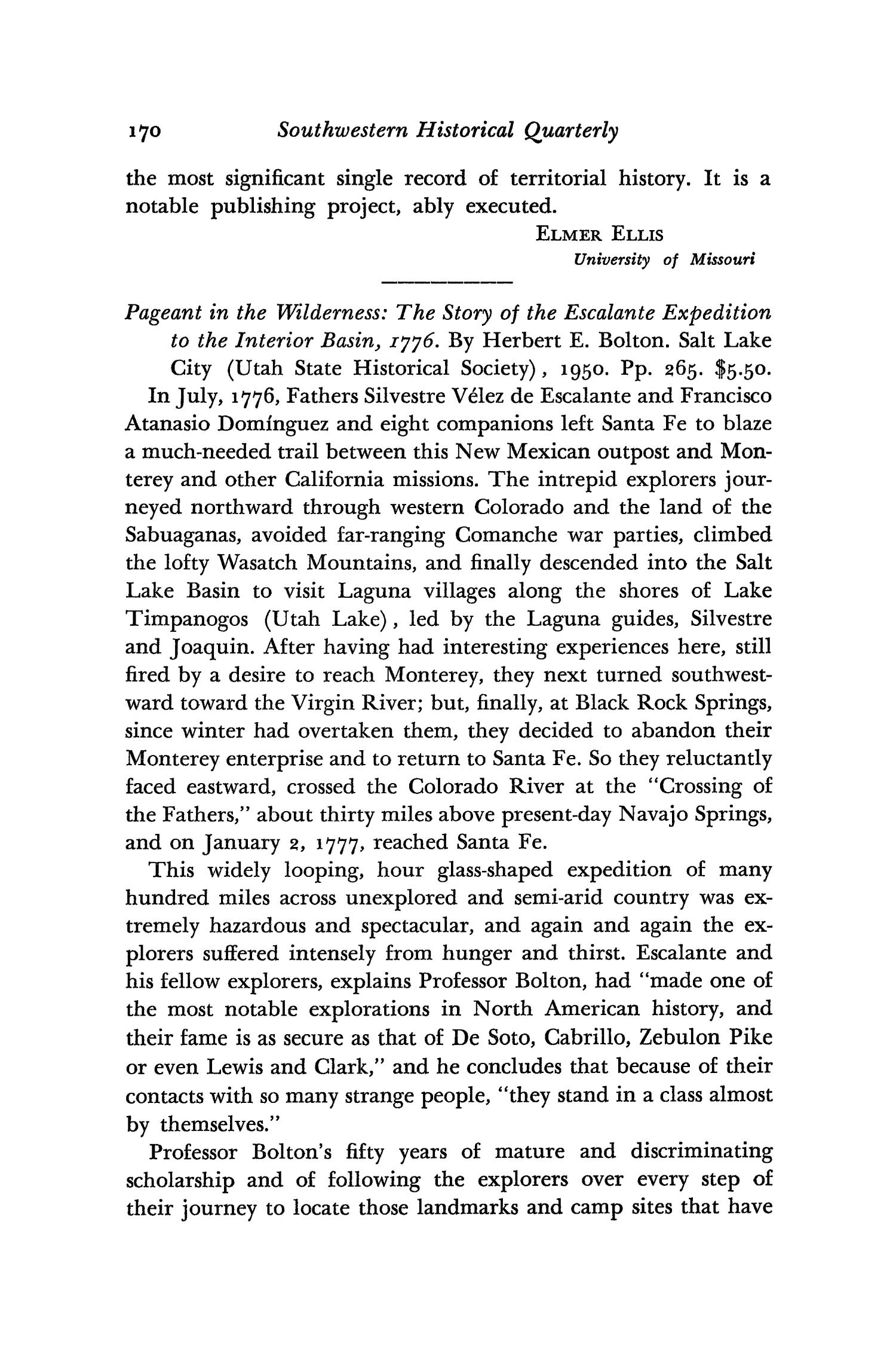 The Southwestern Historical Quarterly, Volume 56, July 1952 - April, 1953
                                                
                                                    170
                                                